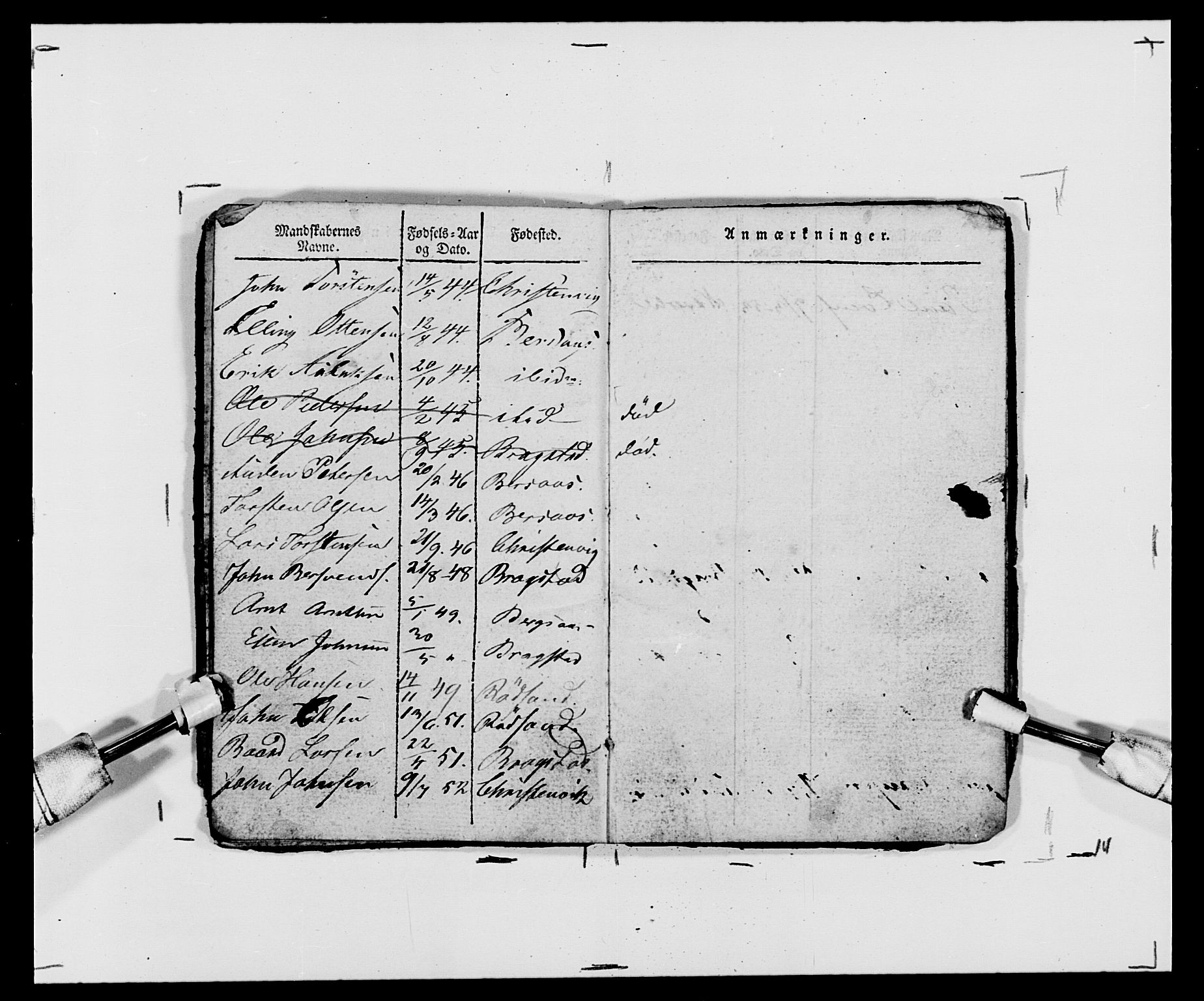 Generalitets- og kommissariatskollegiet, Det kongelige norske kommissariatskollegium, AV/RA-EA-5420/E/Eh/L0120: Tingvollske kompani, 1850-1870, p. 18