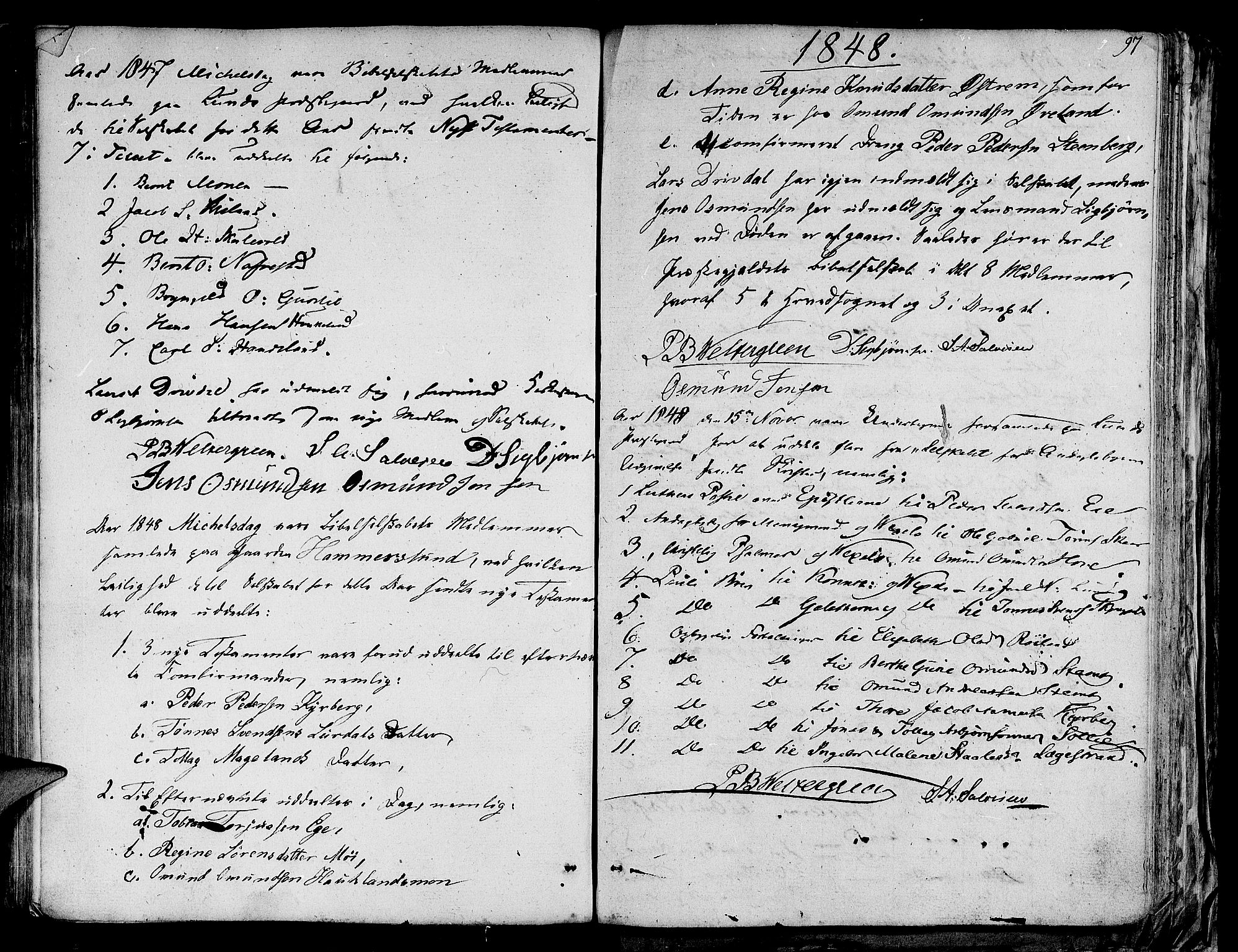 Lund sokneprestkontor, SAST/A-101809/S06/L0004: Parish register (official) no. A 4 /1, 1801-1864, p. 97