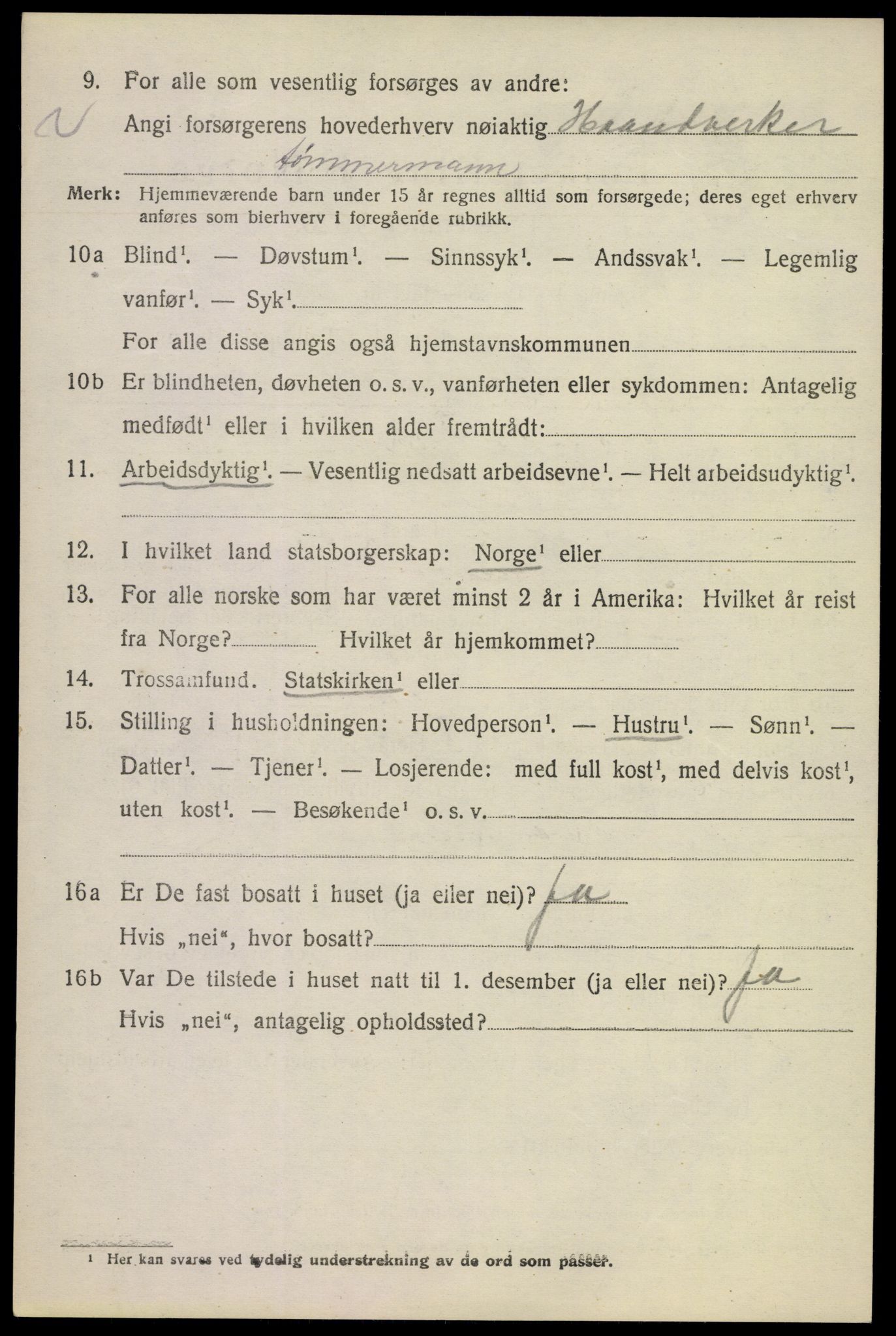 SAKO, 1920 census for Krødsherad, 1920, p. 2800