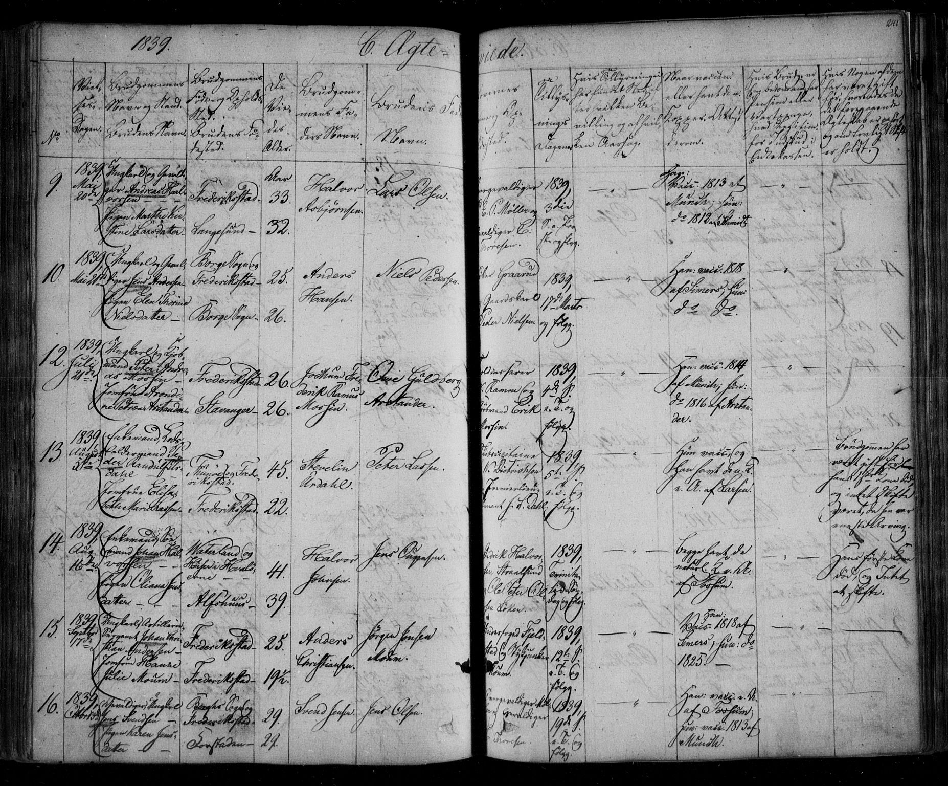 Fredrikstad prestekontor Kirkebøker, AV/SAO-A-11082/F/Fa/L0005: Parish register (official) no. 5, 1835-1856, p. 241