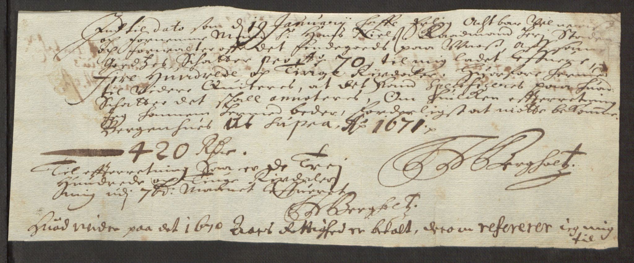 Rentekammeret inntil 1814, Reviderte regnskaper, Stiftamtstueregnskaper, Bergen stiftamt, AV/RA-EA-6043/R/Rc/L0033: Bergen stiftamt, 1664-1671