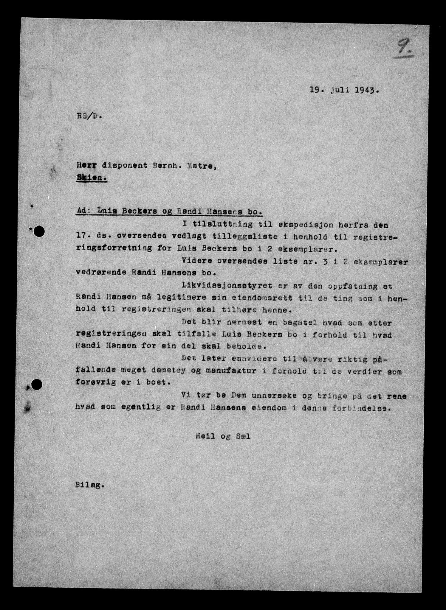 Justisdepartementet, Tilbakeføringskontoret for inndratte formuer, AV/RA-S-1564/H/Hc/Hcd/L0990: --, 1945-1947, p. 521