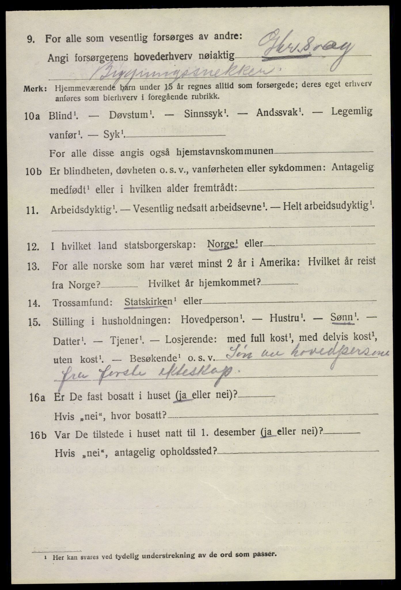 SAKO, 1920 census for Bø (Telemark), 1920, p. 5491