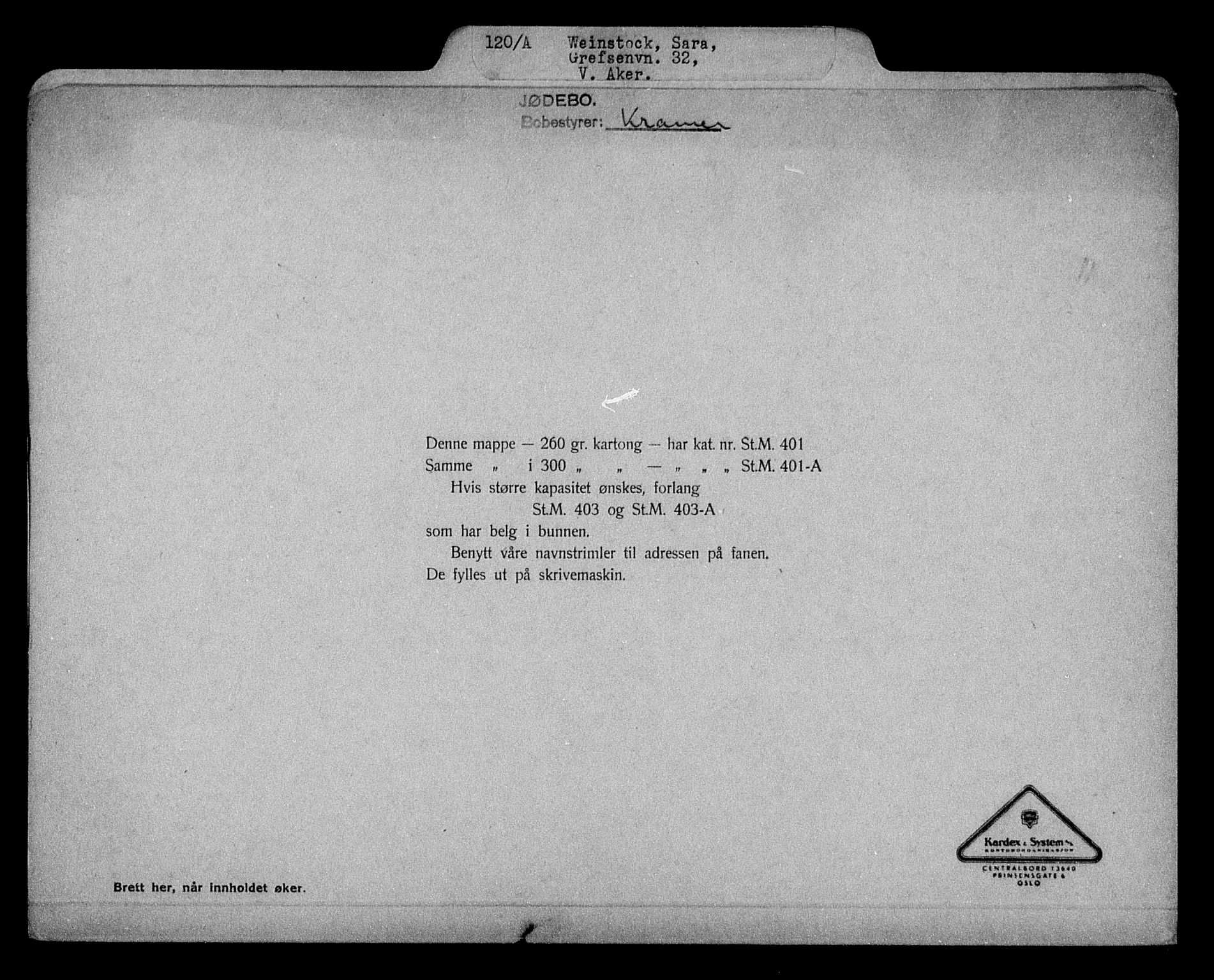 Justisdepartementet, Tilbakeføringskontoret for inndratte formuer, AV/RA-S-1564/H/Hc/Hcc/L0985: --, 1945-1947, p. 543