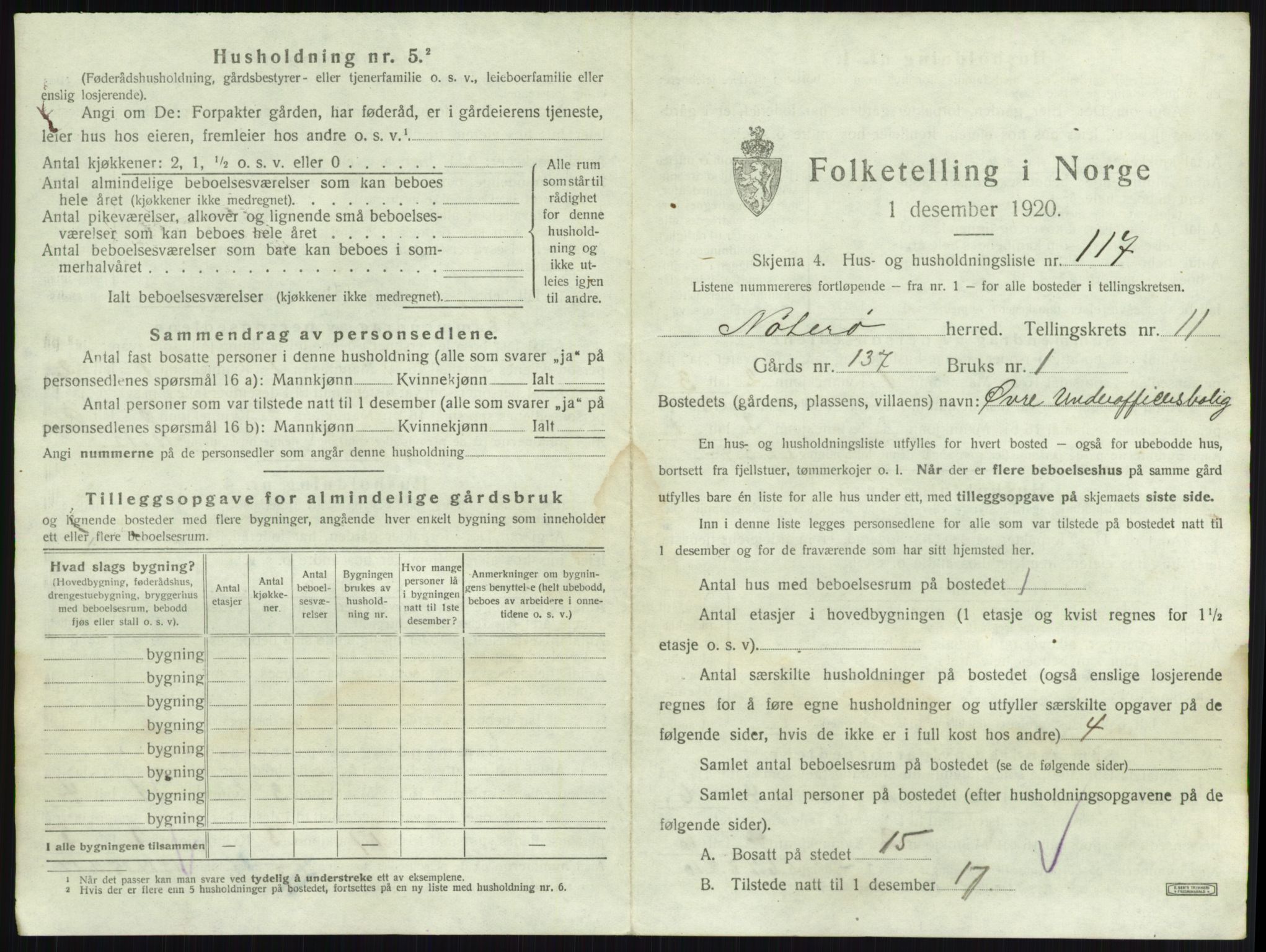 SAKO, 1920 census for Nøtterøy, 1920, p. 2442