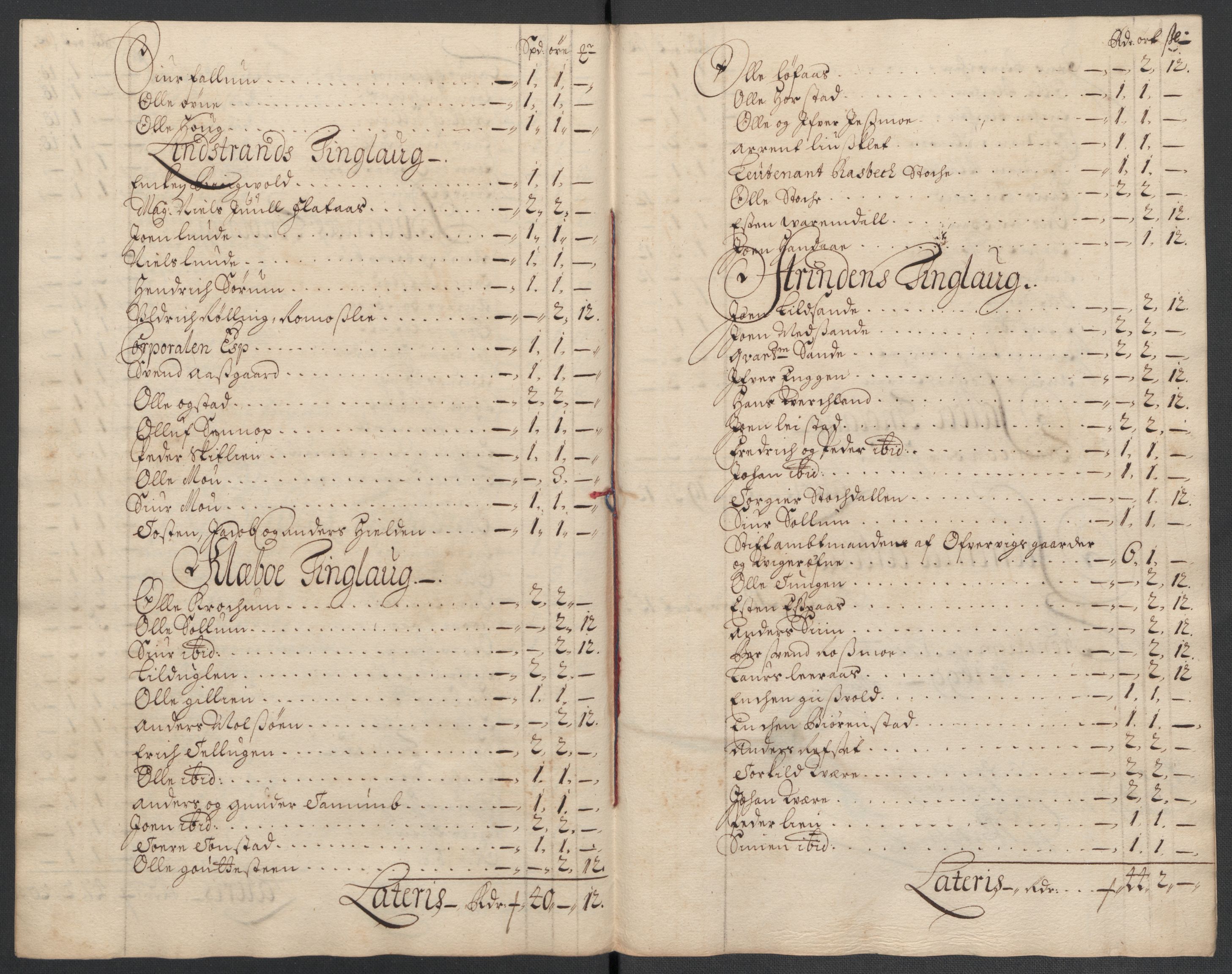 Rentekammeret inntil 1814, Reviderte regnskaper, Fogderegnskap, AV/RA-EA-4092/R61/L4107: Fogderegnskap Strinda og Selbu, 1698-1700, p. 265