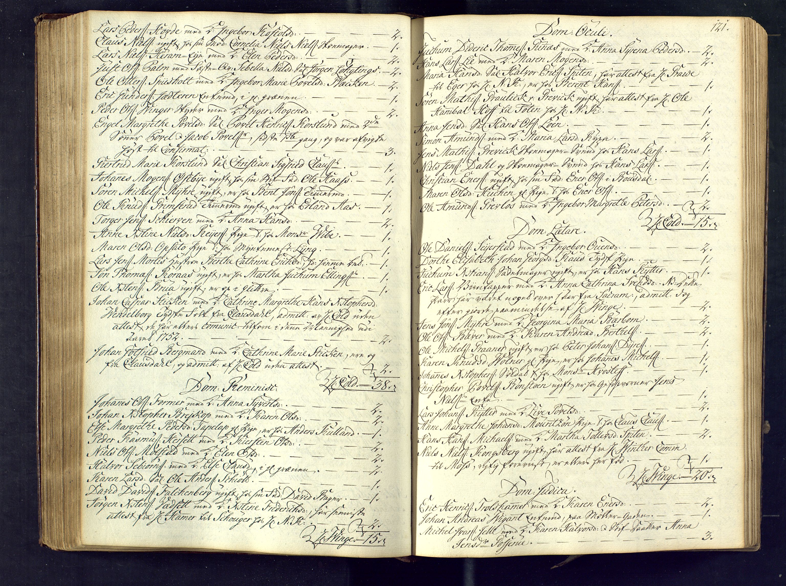 Kongsberg kirkebøker, SAKO/A-22/M/Ma/L0005: Communicants register no. 5, 1755-1761, p. 121