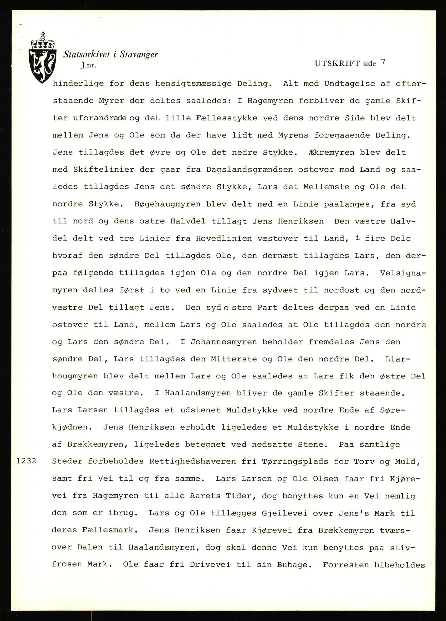 Statsarkivet i Stavanger, AV/SAST-A-101971/03/Y/Yj/L0042: Avskrifter sortert etter gårdsnavn: Høle - Håland vestre, 1750-1930, p. 383