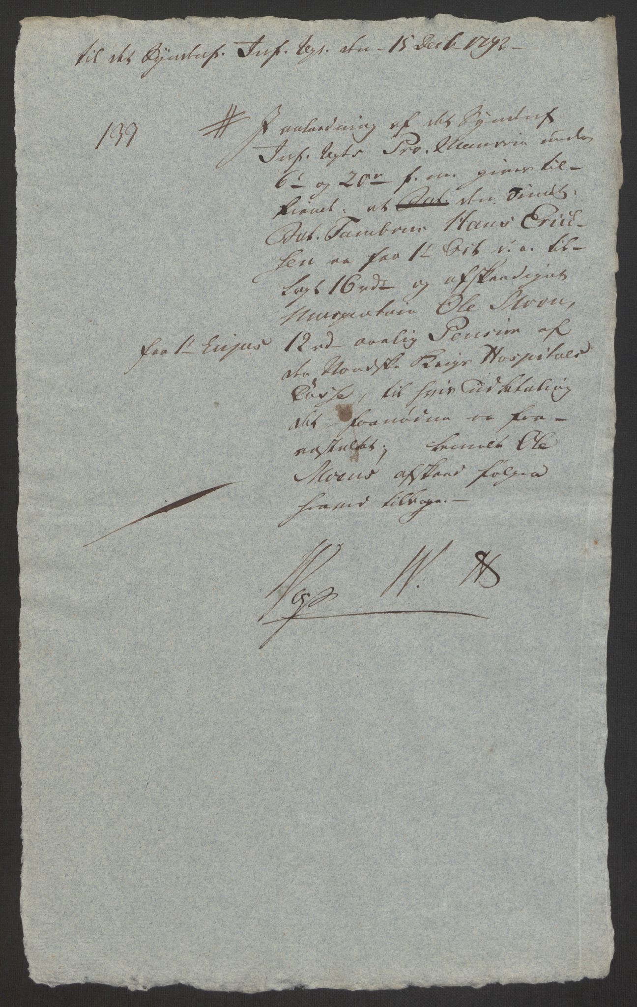 Forsvaret, Den norske kvesthuskasse/krigshospitalkasse, AV/RA-RAFA-1887/F/Fa/L0008: Konsepter, 1790-1793, p. 977