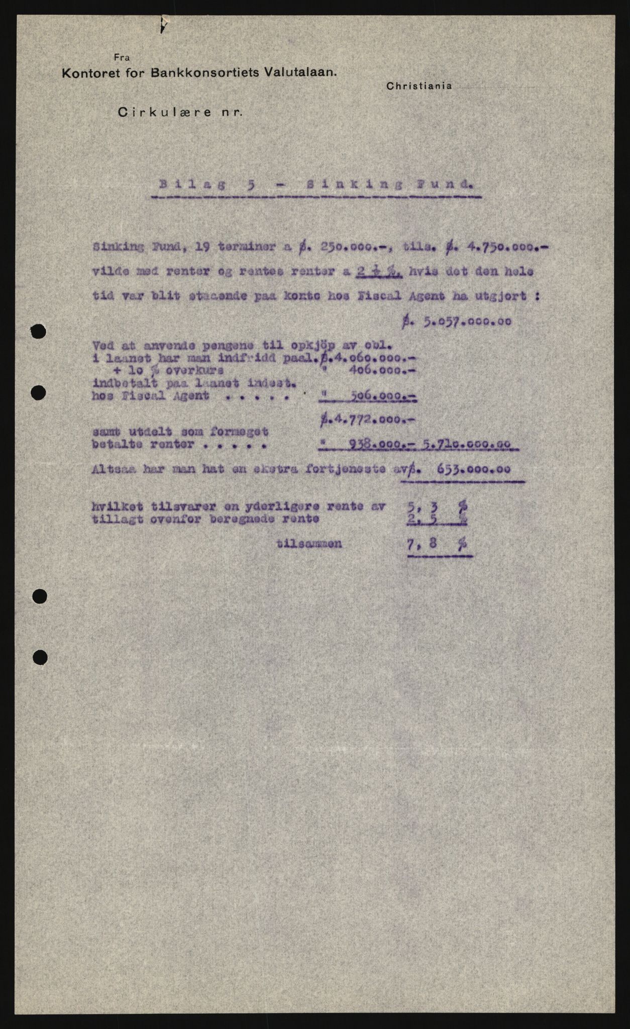 Norges Bank, Statistisk avdeling, AV/RA-S-4063/D/L0172: Sakarkiv, 1920-1954, p. 1042