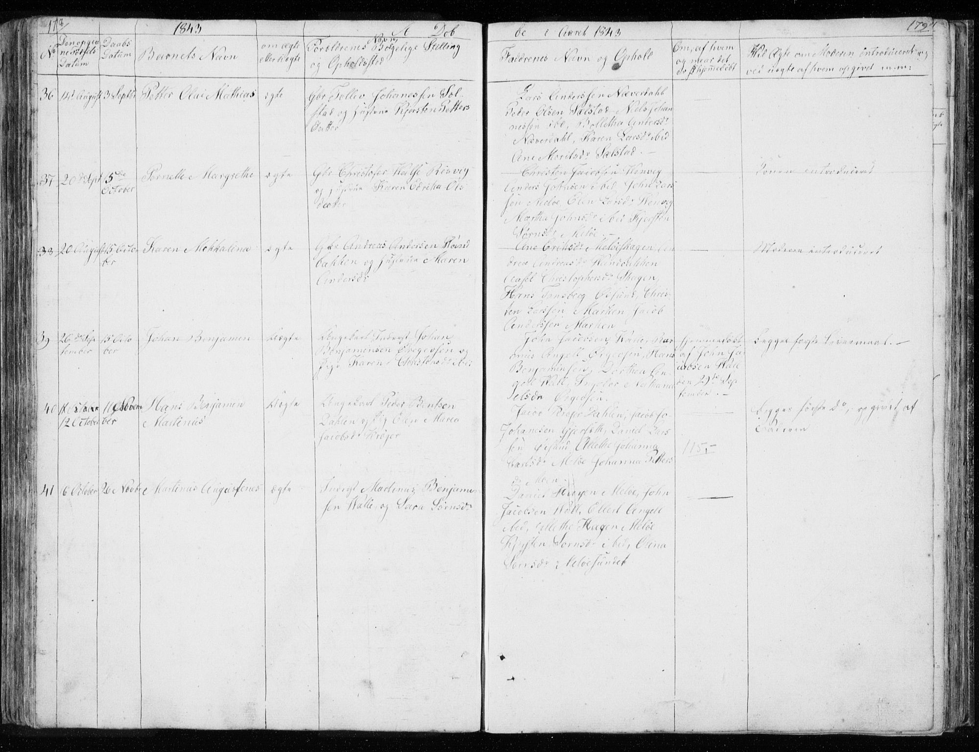 Ministerialprotokoller, klokkerbøker og fødselsregistre - Nordland, AV/SAT-A-1459/843/L0632: Parish register (copy) no. 843C01, 1833-1853, p. 178-179