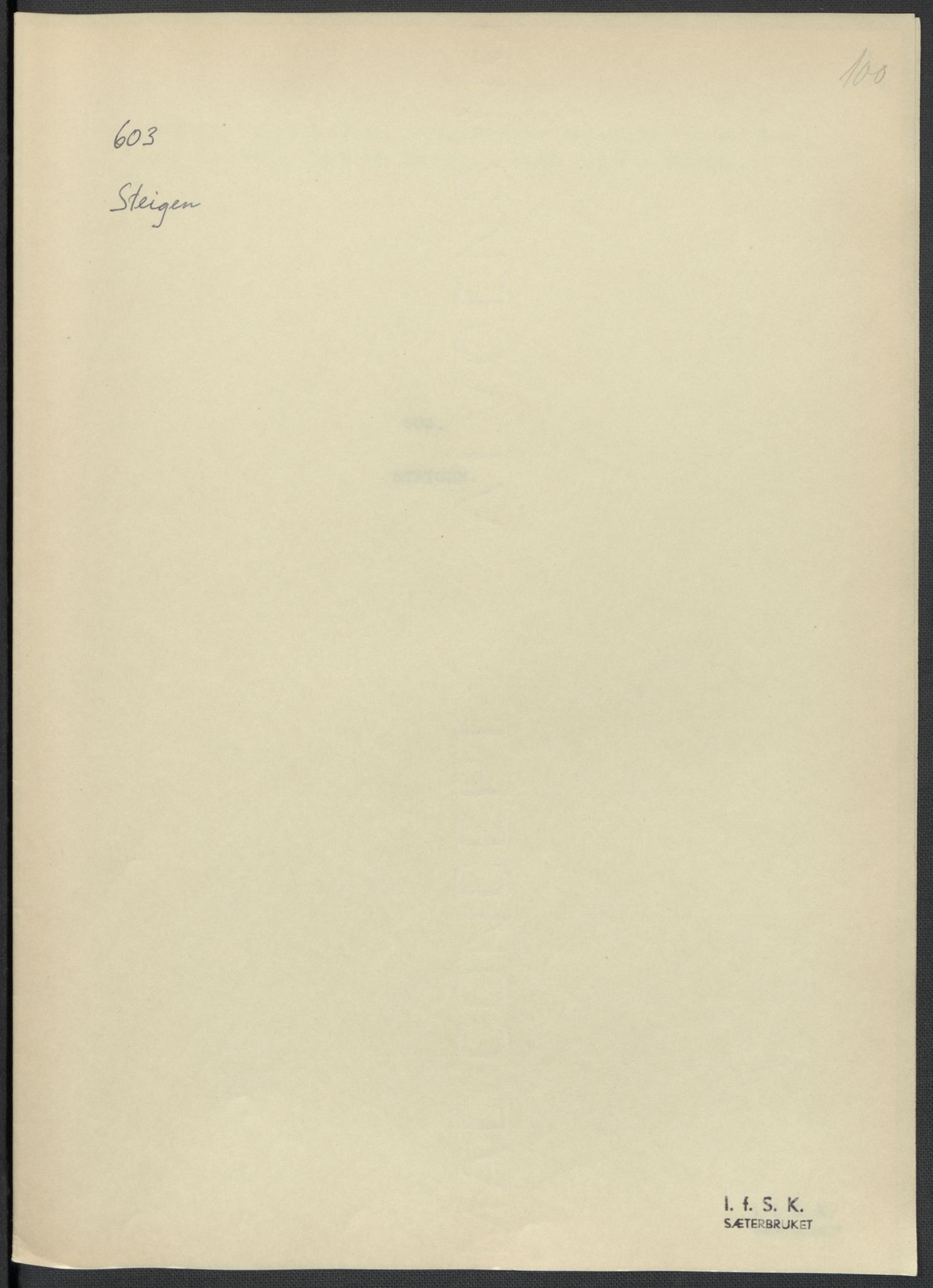 Instituttet for sammenlignende kulturforskning, AV/RA-PA-0424/F/Fc/L0016/0002: Eske B16: / Nordland (perm XLVII), 1932-1936, p. 100