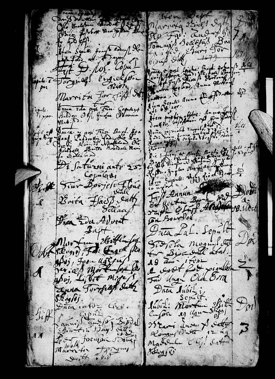 Os sokneprestembete, SAB/A-99929: Parish register (official) no. A 3, 1669-1760, p. 7
