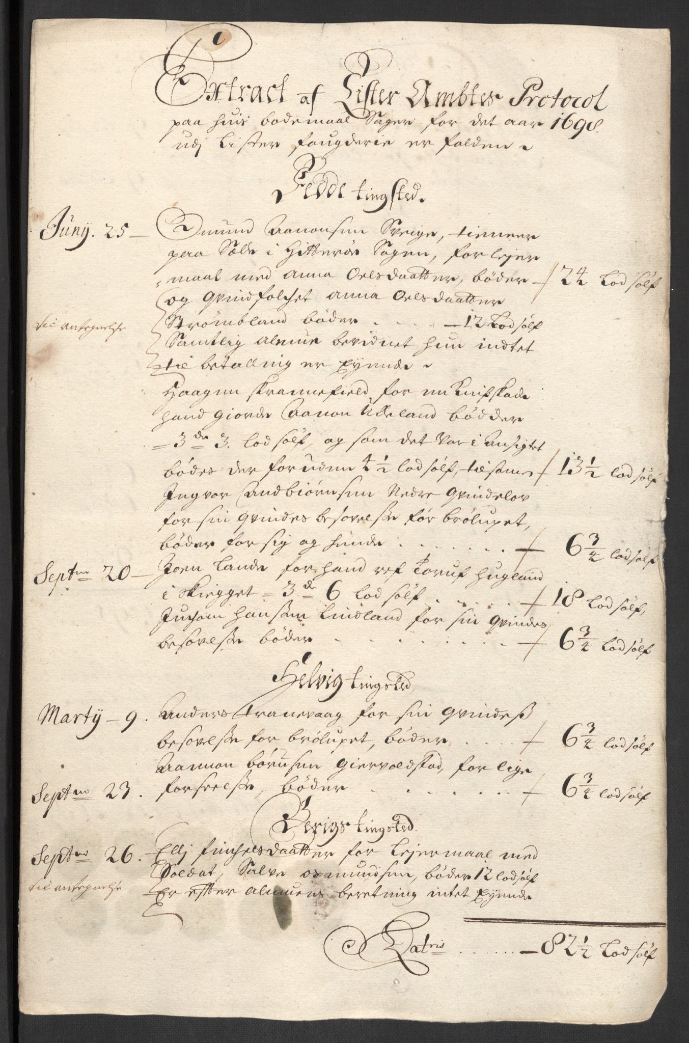 Rentekammeret inntil 1814, Reviderte regnskaper, Fogderegnskap, AV/RA-EA-4092/R43/L2547: Fogderegnskap Lista og Mandal, 1698-1699, p. 27