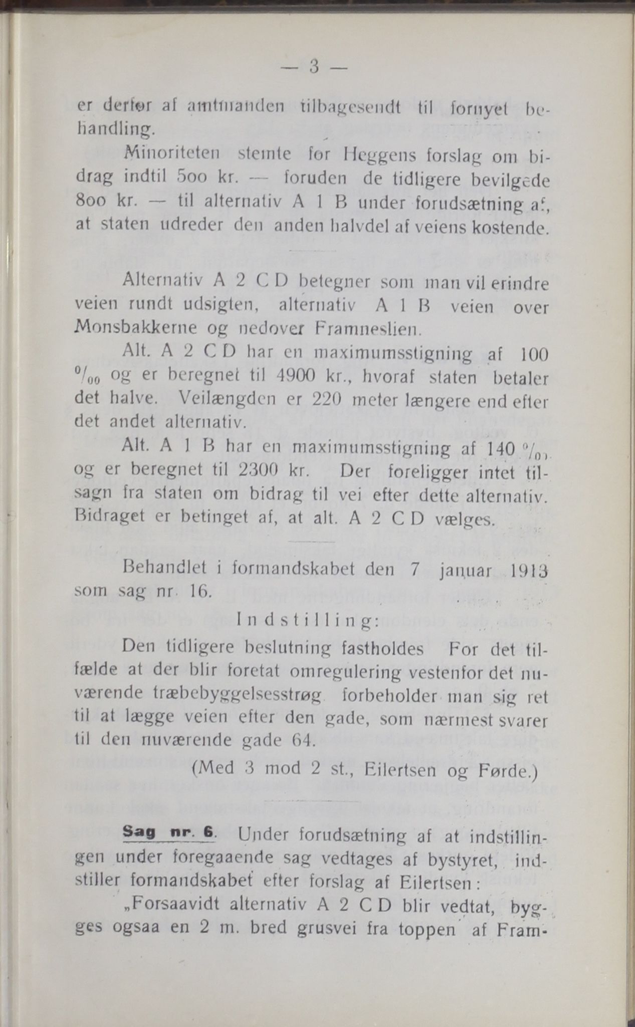 Narvik kommune. Formannskap , AIN/K-18050.150/A/Ab/L0003: Møtebok, 1913