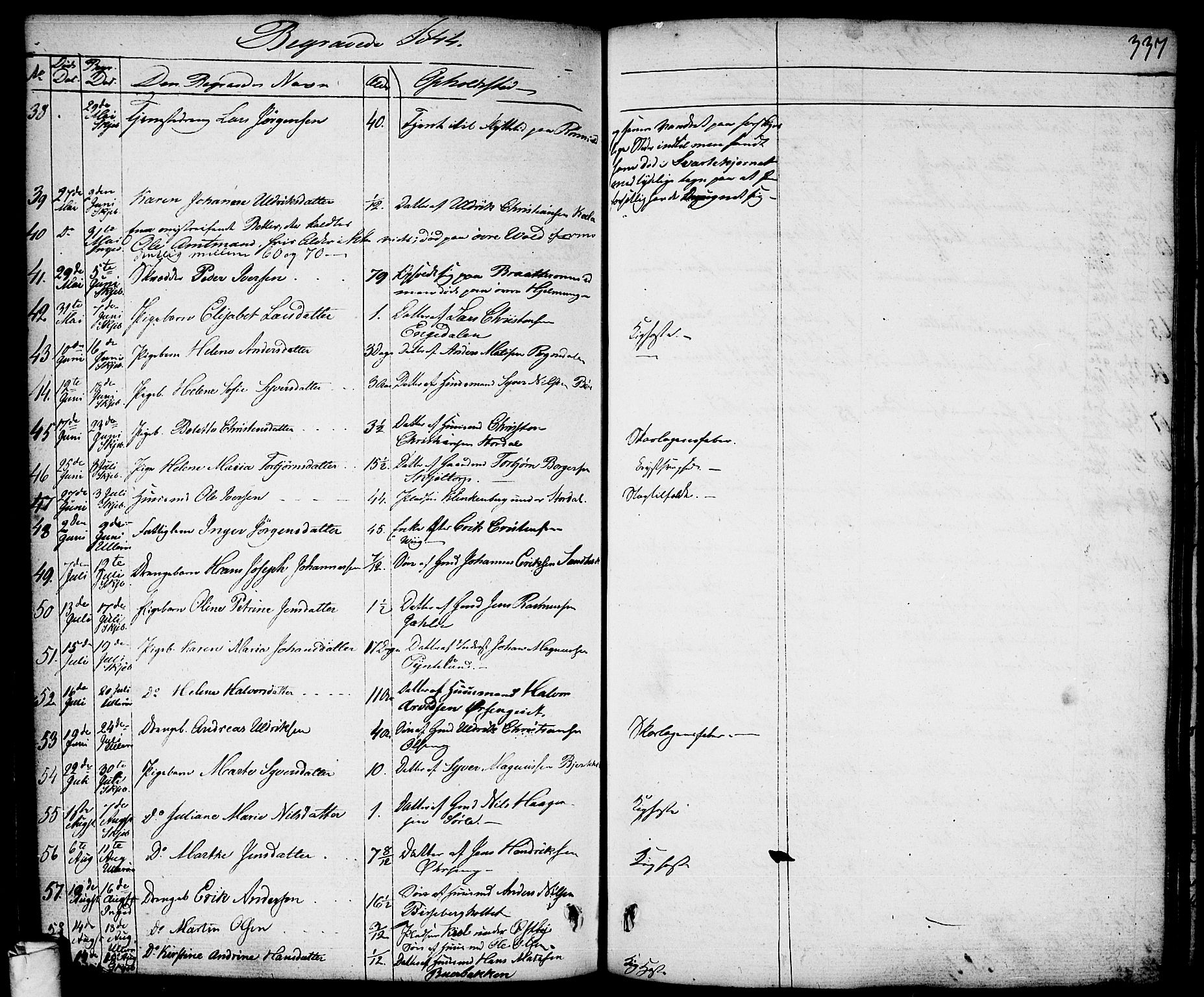 Skjeberg prestekontor Kirkebøker, AV/SAO-A-10923/F/Fa/L0005: Parish register (official) no. I 5, 1830-1845, p. 337