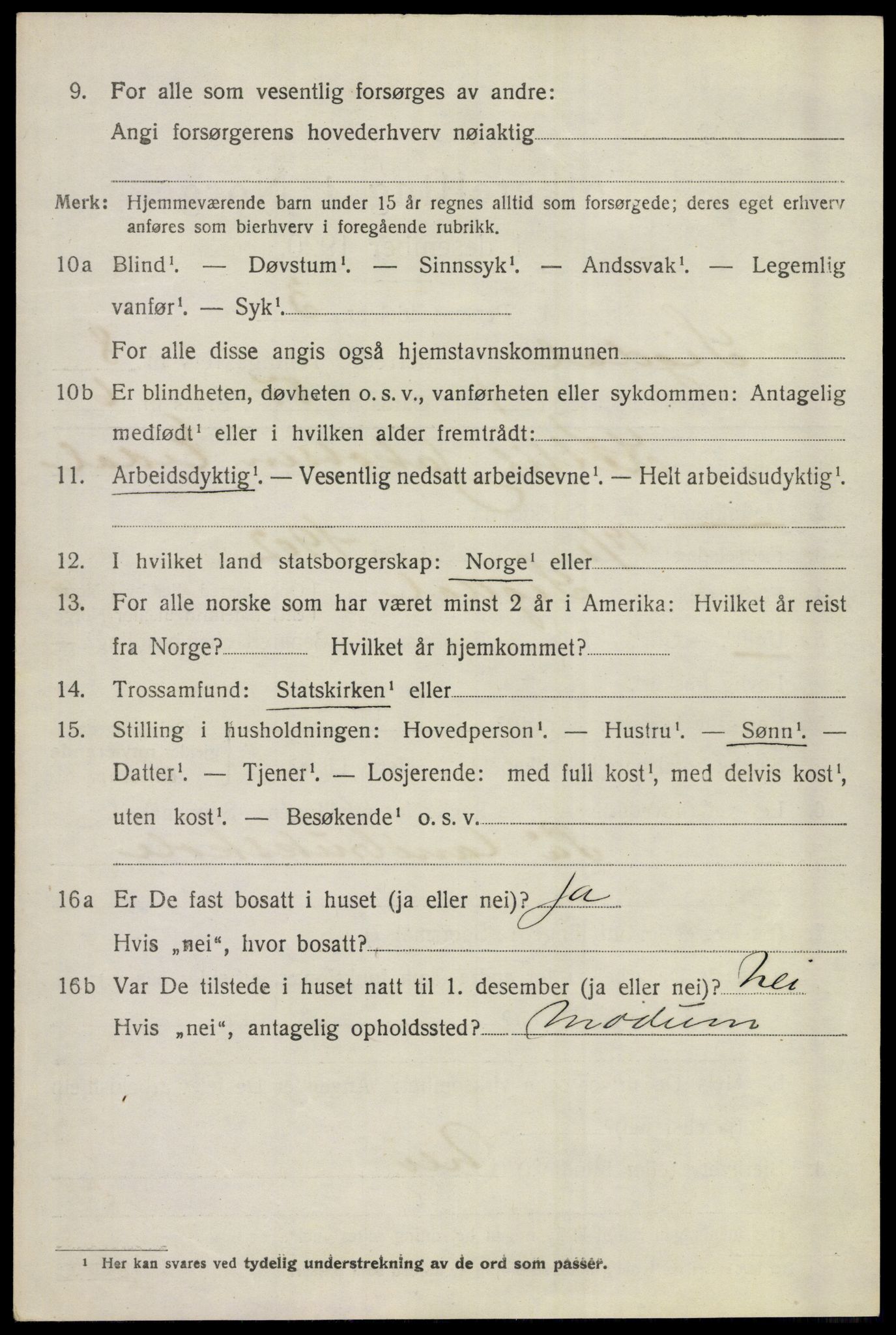 SAKO, 1920 census for Sigdal, 1920, p. 6001