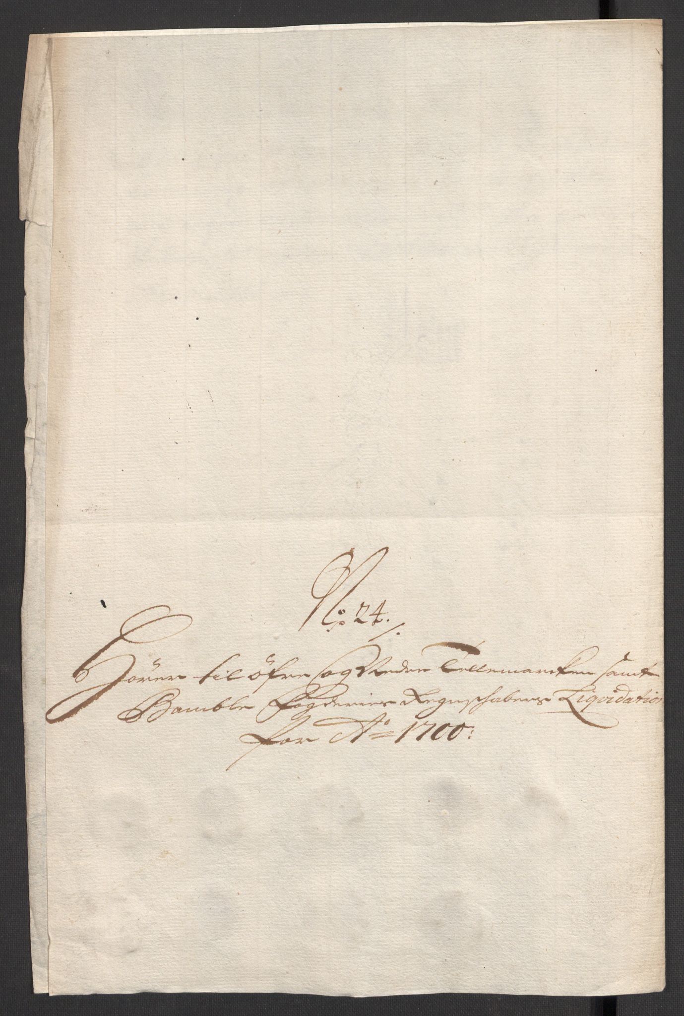 Rentekammeret inntil 1814, Reviderte regnskaper, Fogderegnskap, RA/EA-4092/R36/L2104: Fogderegnskap Øvre og Nedre Telemark og Bamble, 1700, p. 448