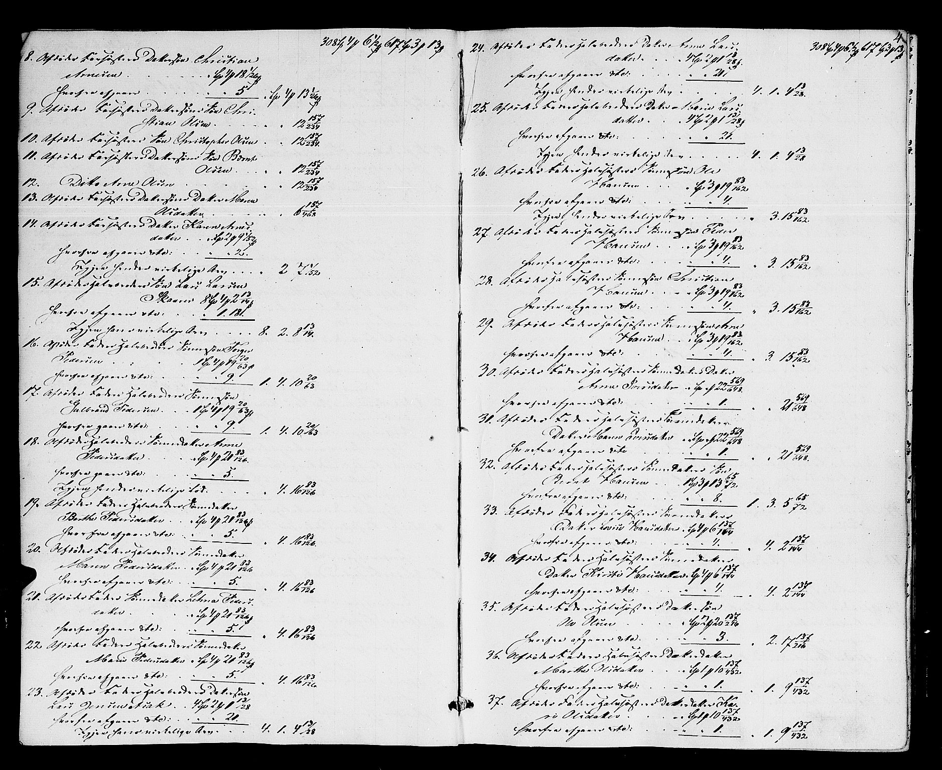 Nedre Romerike sorenskriveri, AV/SAO-A-10469/H/He/Hec/L0002: Skifteutlodningsprotokoll, 1841-1845, p. 3b-4a