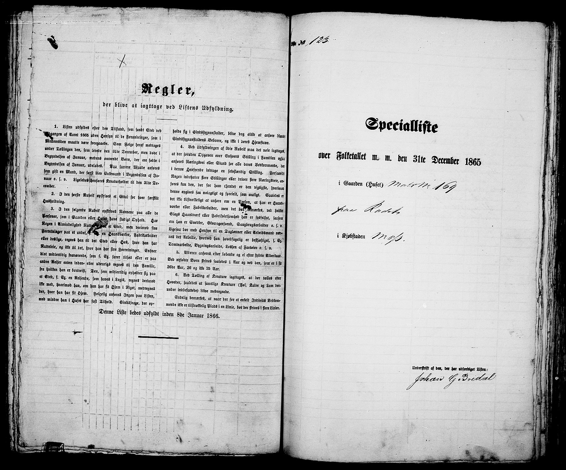 RA, 1865 census for Moss/Moss, 1865, p. 259