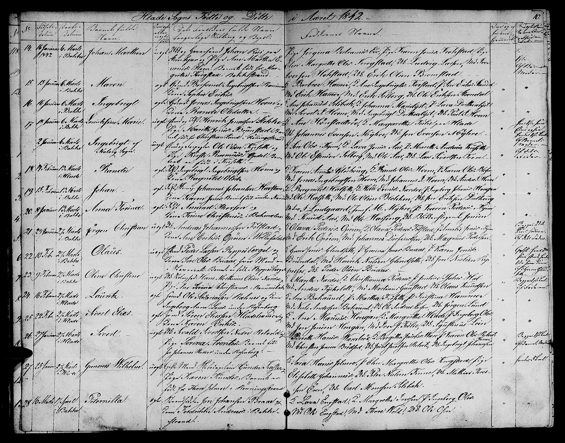 Ministerialprotokoller, klokkerbøker og fødselsregistre - Sør-Trøndelag, SAT/A-1456/606/L0309: Parish register (copy) no. 606C05, 1841-1849, p. 9