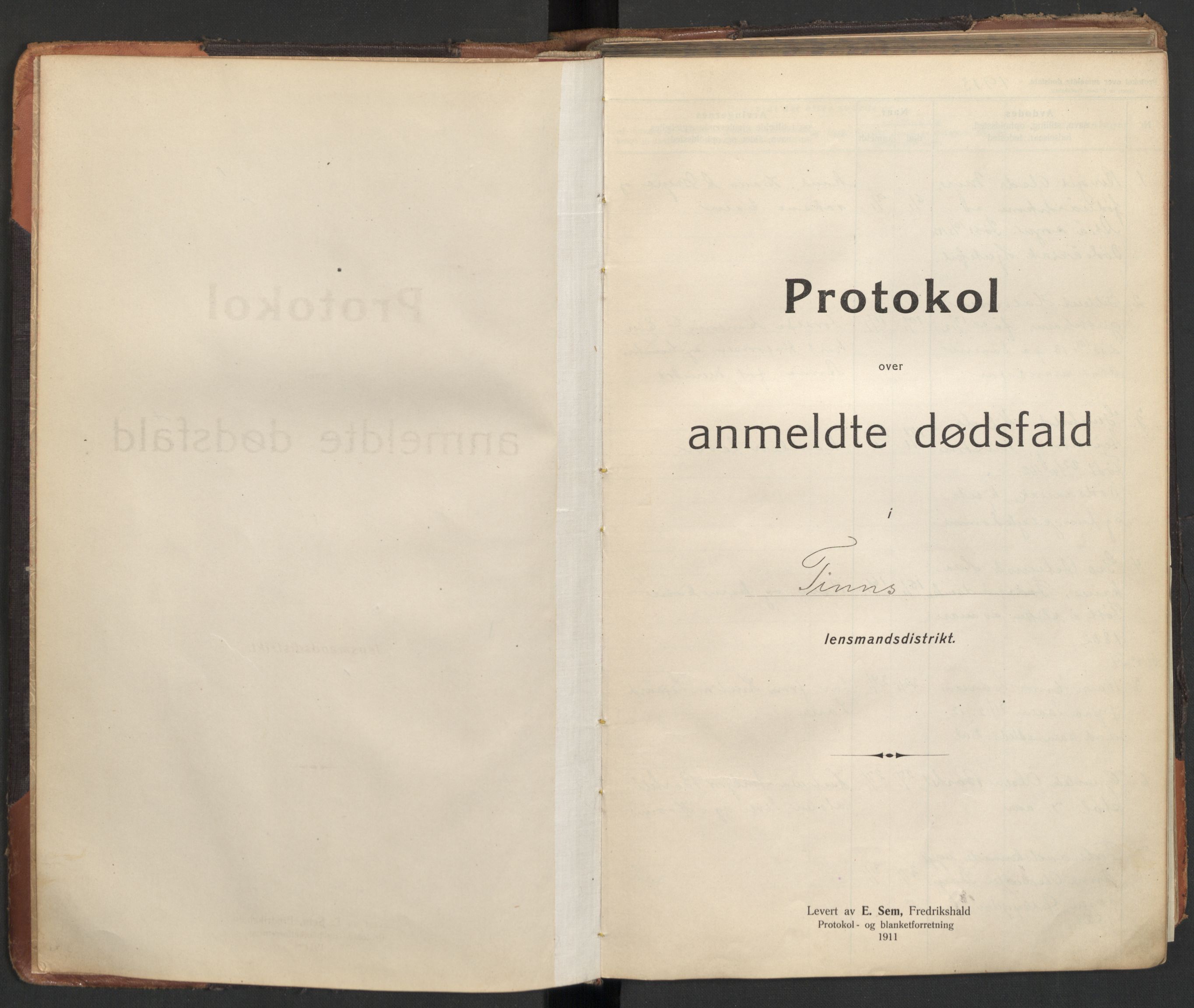 Tinn lensmannskontor, AV/SAKO-A-576/H/Ha/L0002: Dødsfallsprotokoll, 1913-1923