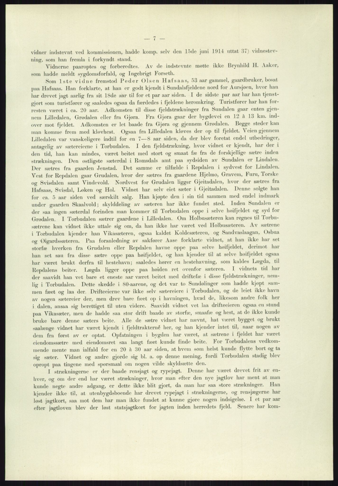 Høyfjellskommisjonen, AV/RA-S-1546/X/Xa/L0001: Nr. 1-33, 1909-1953, p. 1919