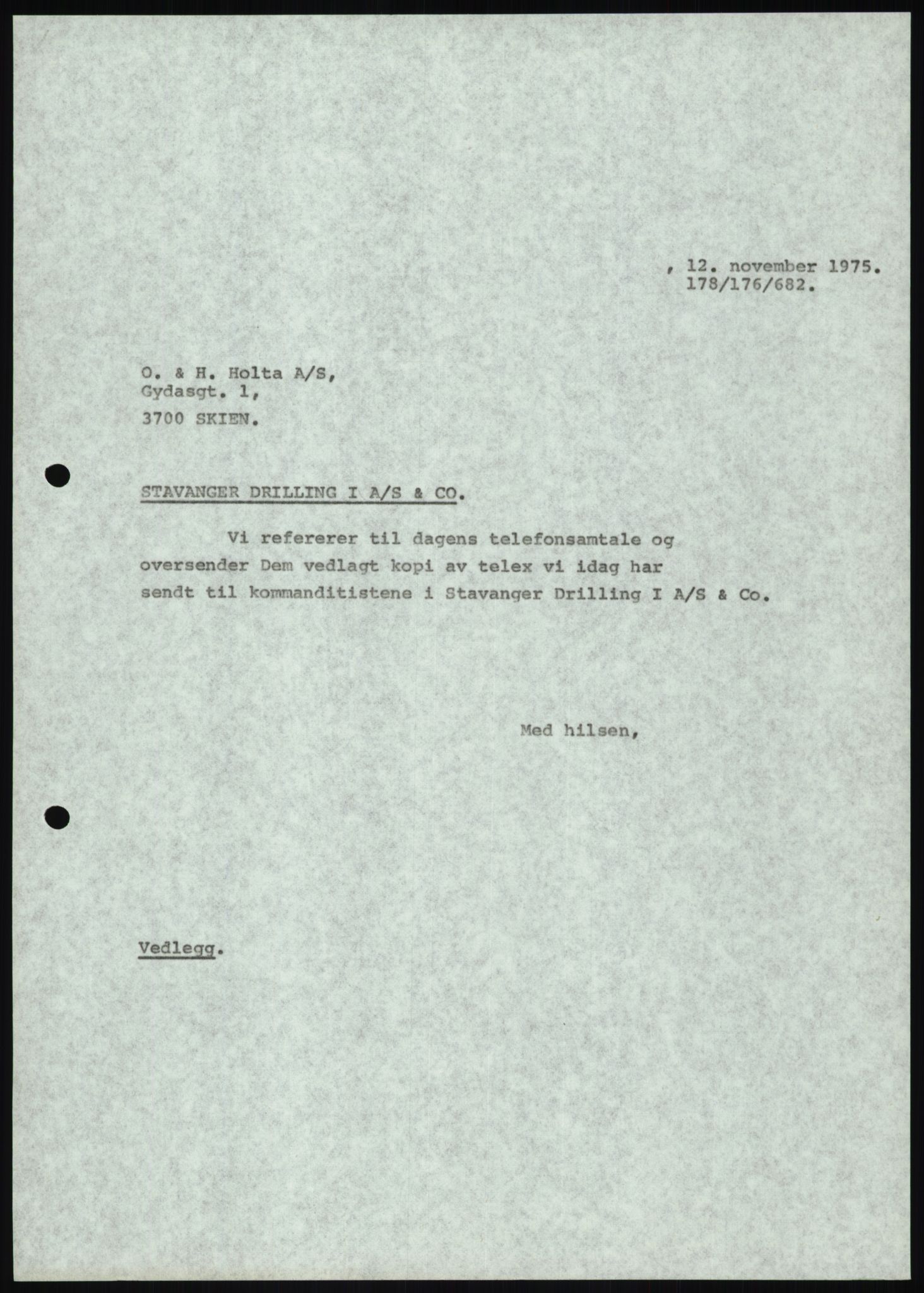 Pa 1503 - Stavanger Drilling AS, AV/SAST-A-101906/D/L0006: Korrespondanse og saksdokumenter, 1974-1984, p. 726