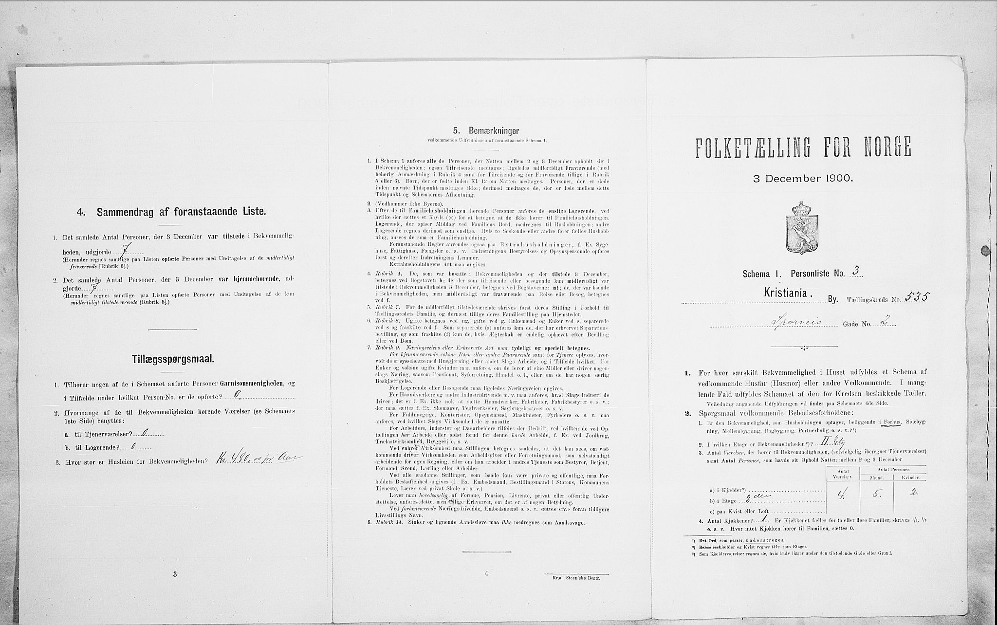 SAO, 1900 census for Kristiania, 1900, p. 88968