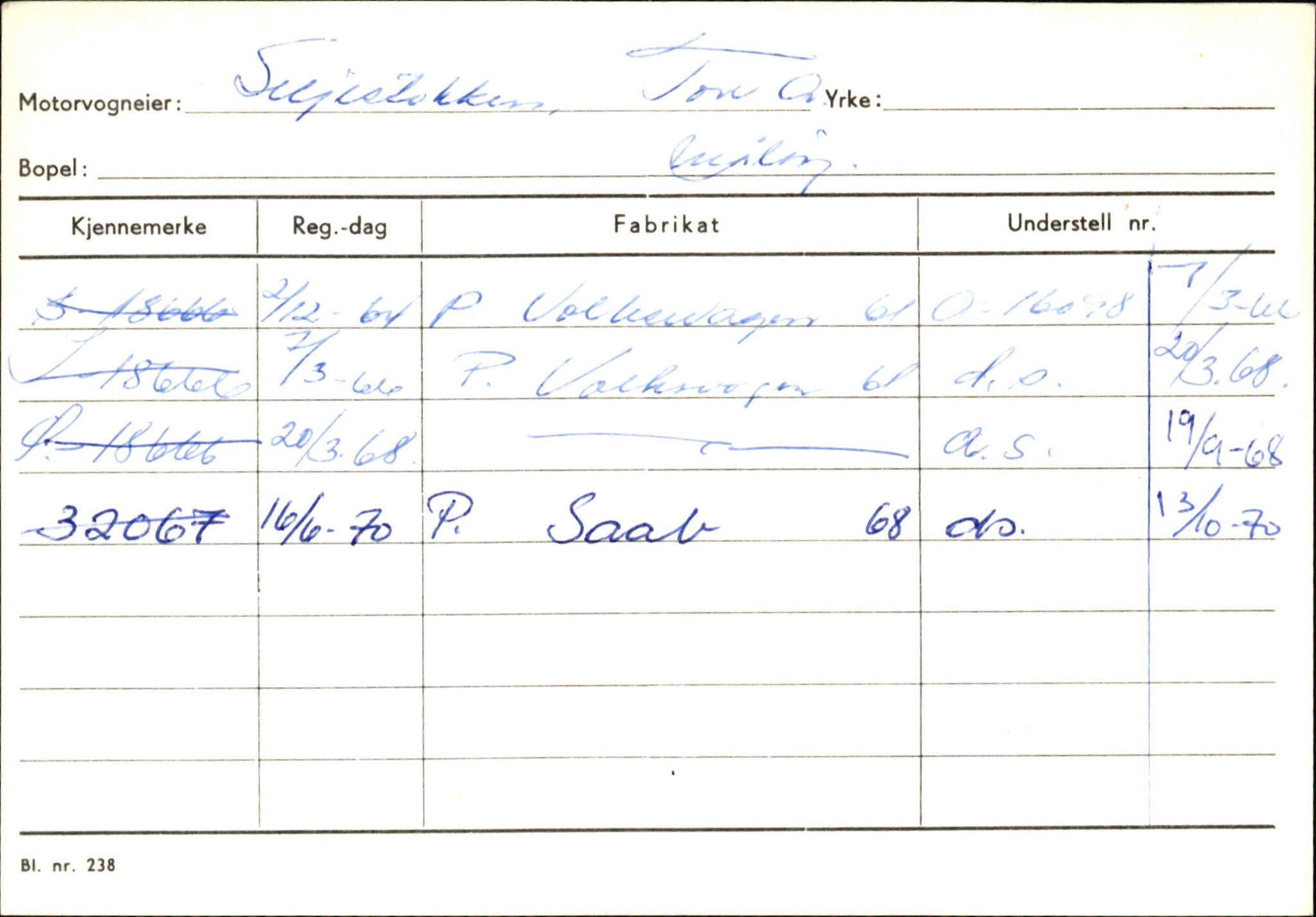 Statens vegvesen, Sogn og Fjordane vegkontor, AV/SAB-A-5301/4/F/L0145: Registerkort Vågsøy S-Å. Årdal I-P, 1945-1975, p. 51