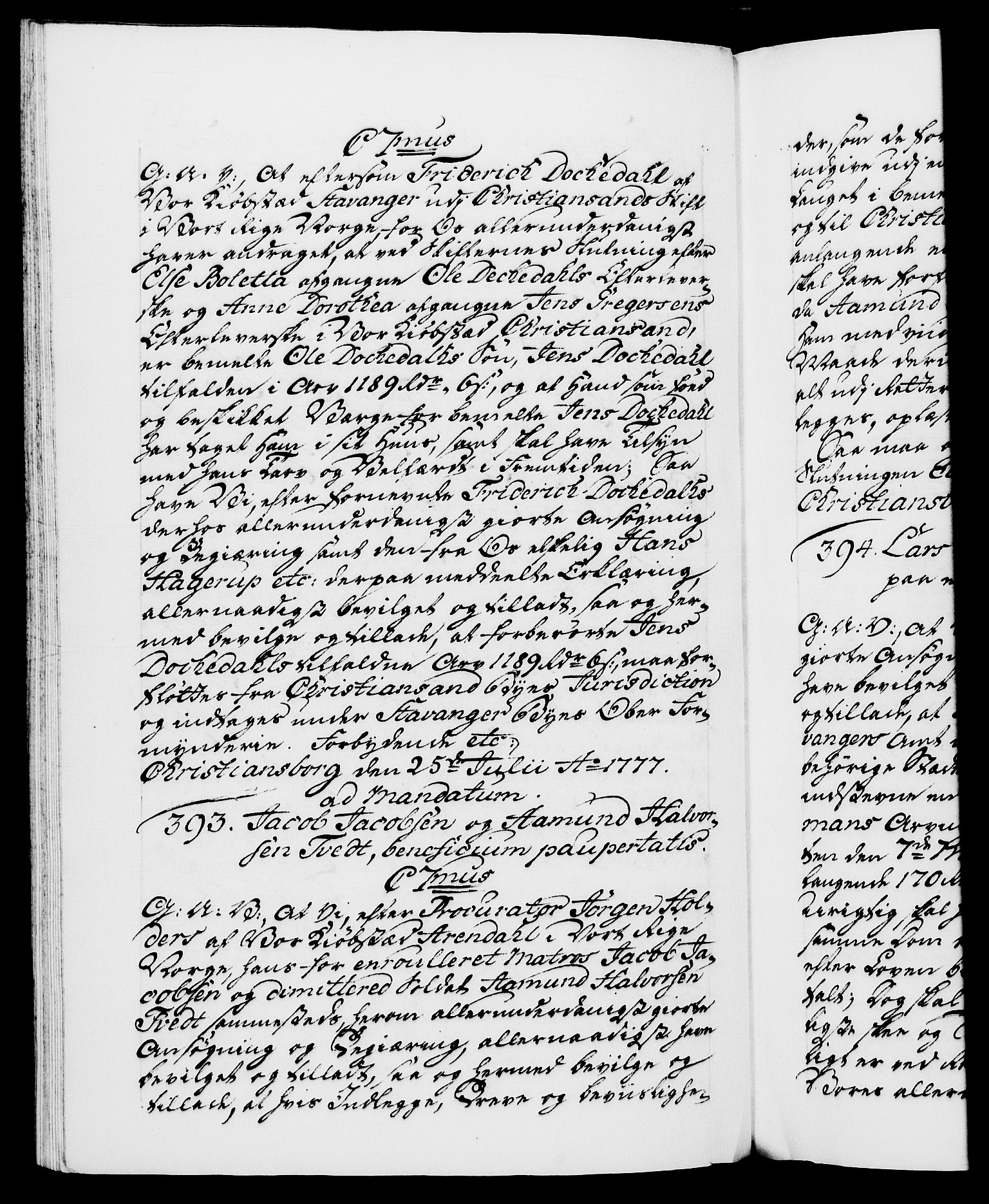 Danske Kanselli 1572-1799, AV/RA-EA-3023/F/Fc/Fca/Fcaa/L0047: Norske registre, 1776-1778, p. 559b