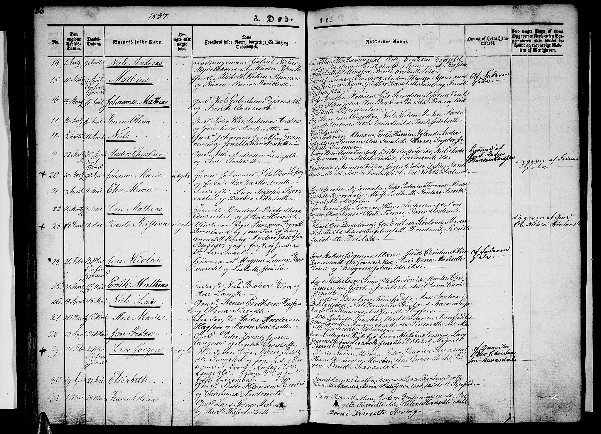 Ministerialprotokoller, klokkerbøker og fødselsregistre - Nordland, AV/SAT-A-1459/820/L0289: Parish register (official) no. 820A10, 1826-1845, p. 86