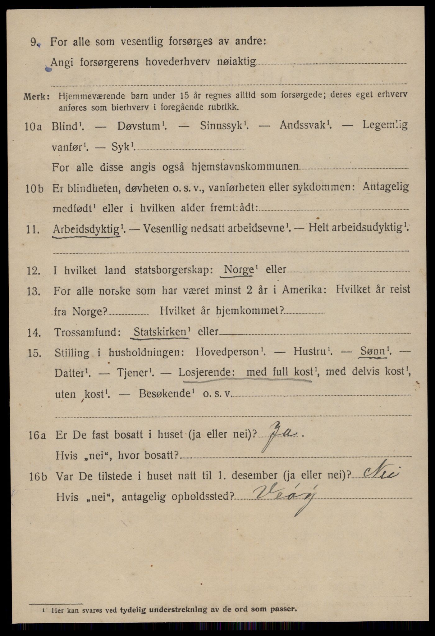 SAT, 1920 census for Bolsøy, 1920, p. 3060