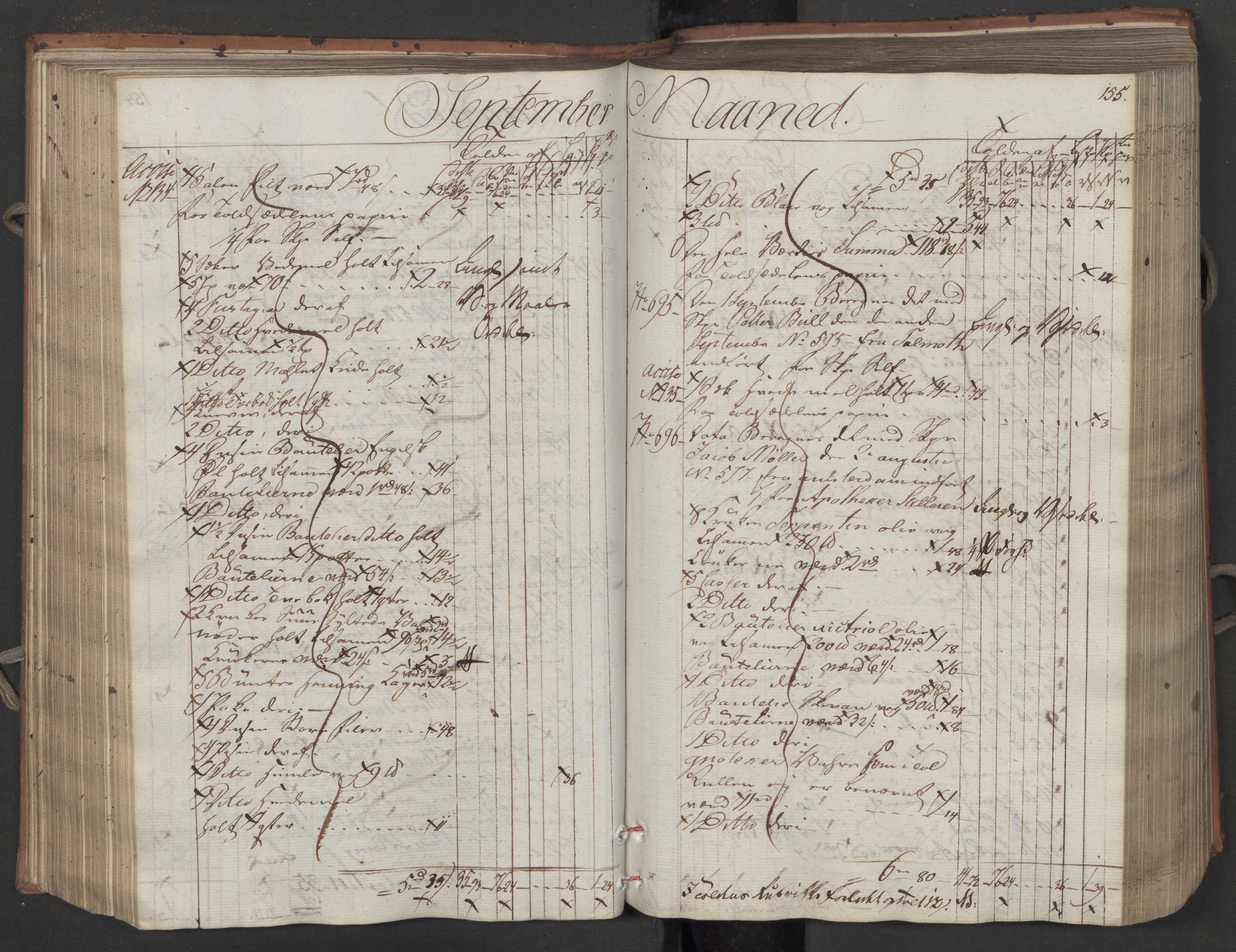 Generaltollkammeret, tollregnskaper, AV/RA-EA-5490/R08/L0158/0001: Tollregnskaper Drammen / Inngående tollbok, 1790, p. 155