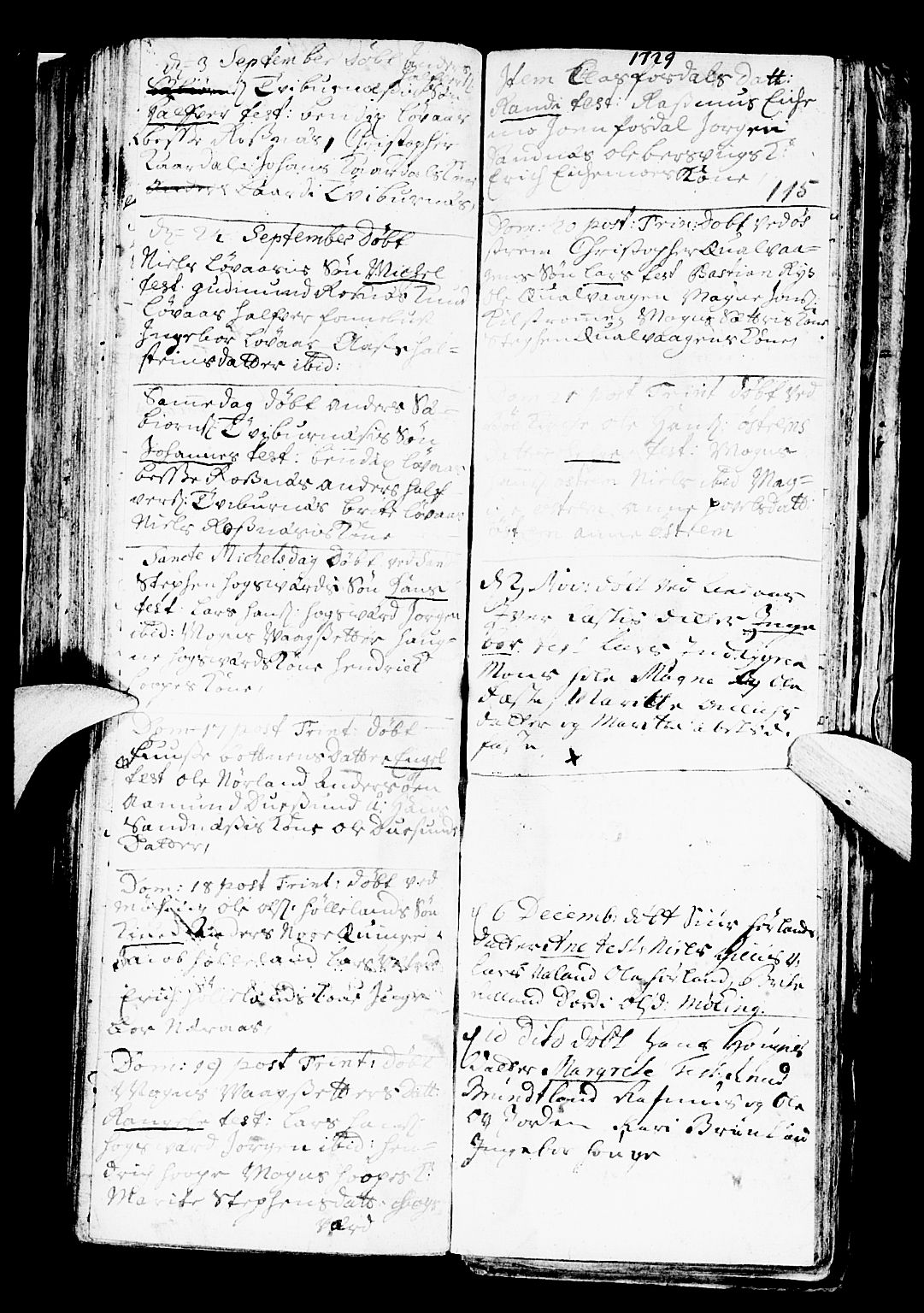 Lindås Sokneprestembete, AV/SAB-A-76701/H/Haa/Haaa/L0001: Parish register (official) no. A 1, 1699-1746, p. 115