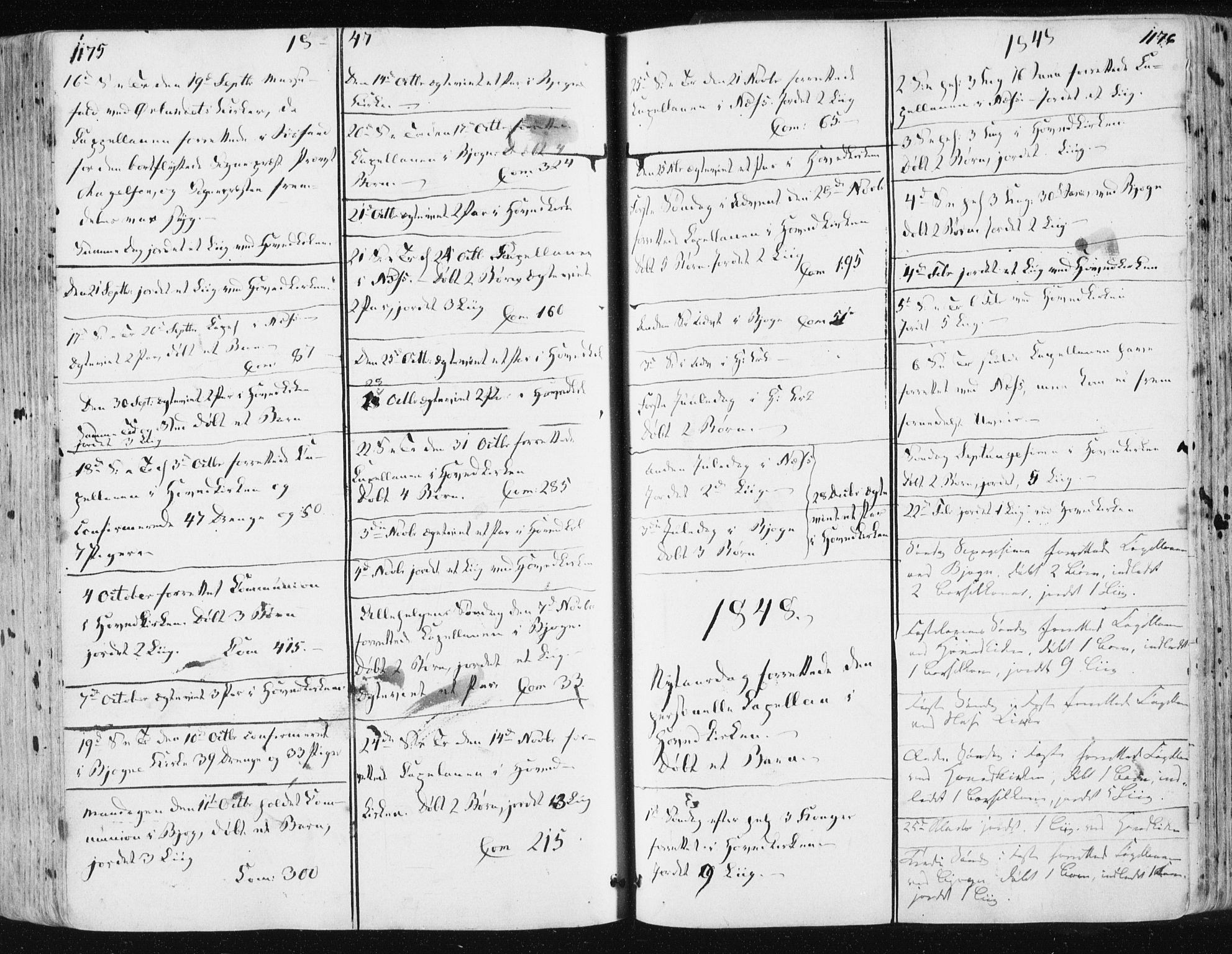 Ministerialprotokoller, klokkerbøker og fødselsregistre - Sør-Trøndelag, SAT/A-1456/659/L0736: Parish register (official) no. 659A06, 1842-1856, p. 1175-1176