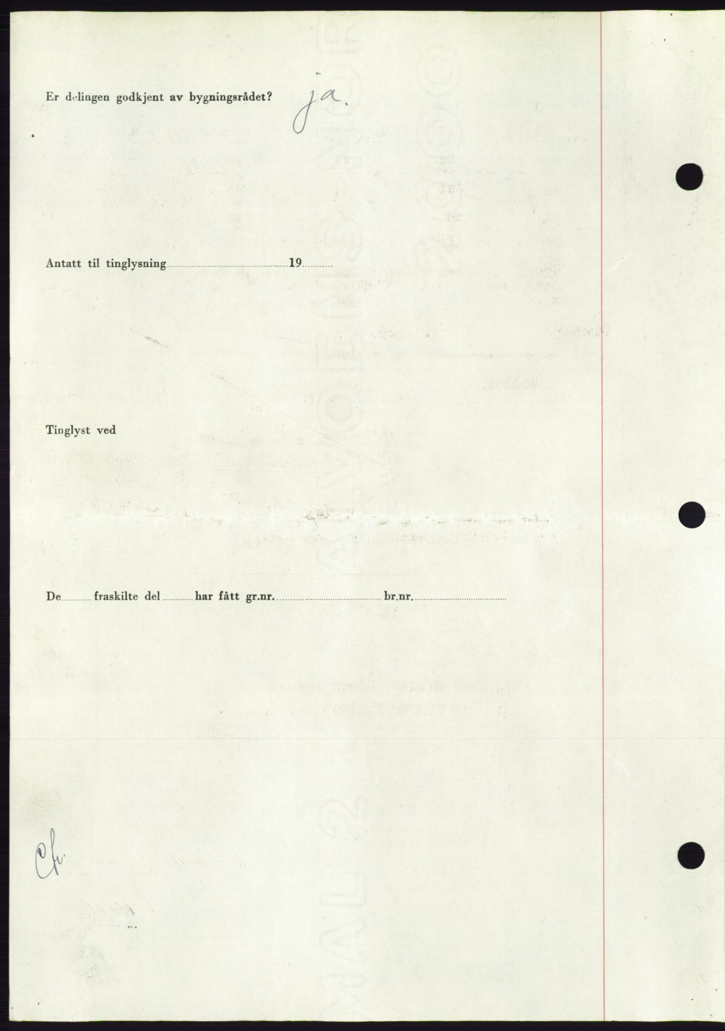 Søre Sunnmøre sorenskriveri, AV/SAT-A-4122/1/2/2C/L0085: Mortgage book no. 11A, 1949-1949, Diary no: : 1457/1949