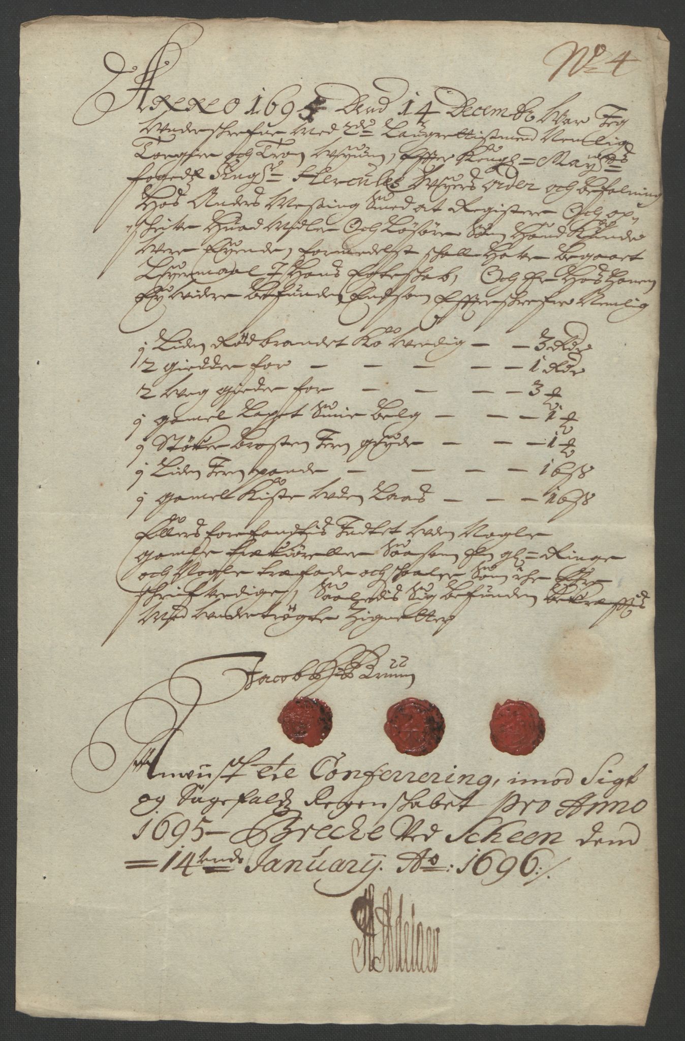 Rentekammeret inntil 1814, Reviderte regnskaper, Fogderegnskap, AV/RA-EA-4092/R36/L2093: Fogderegnskap Øvre og Nedre Telemark og Bamble, 1695, p. 58