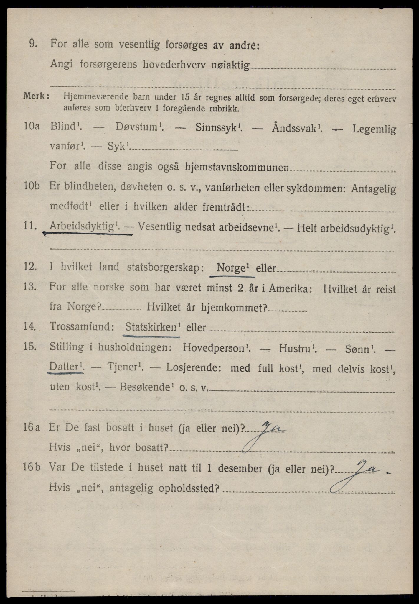 SAT, 1920 census for Bremsnes, 1920, p. 8458