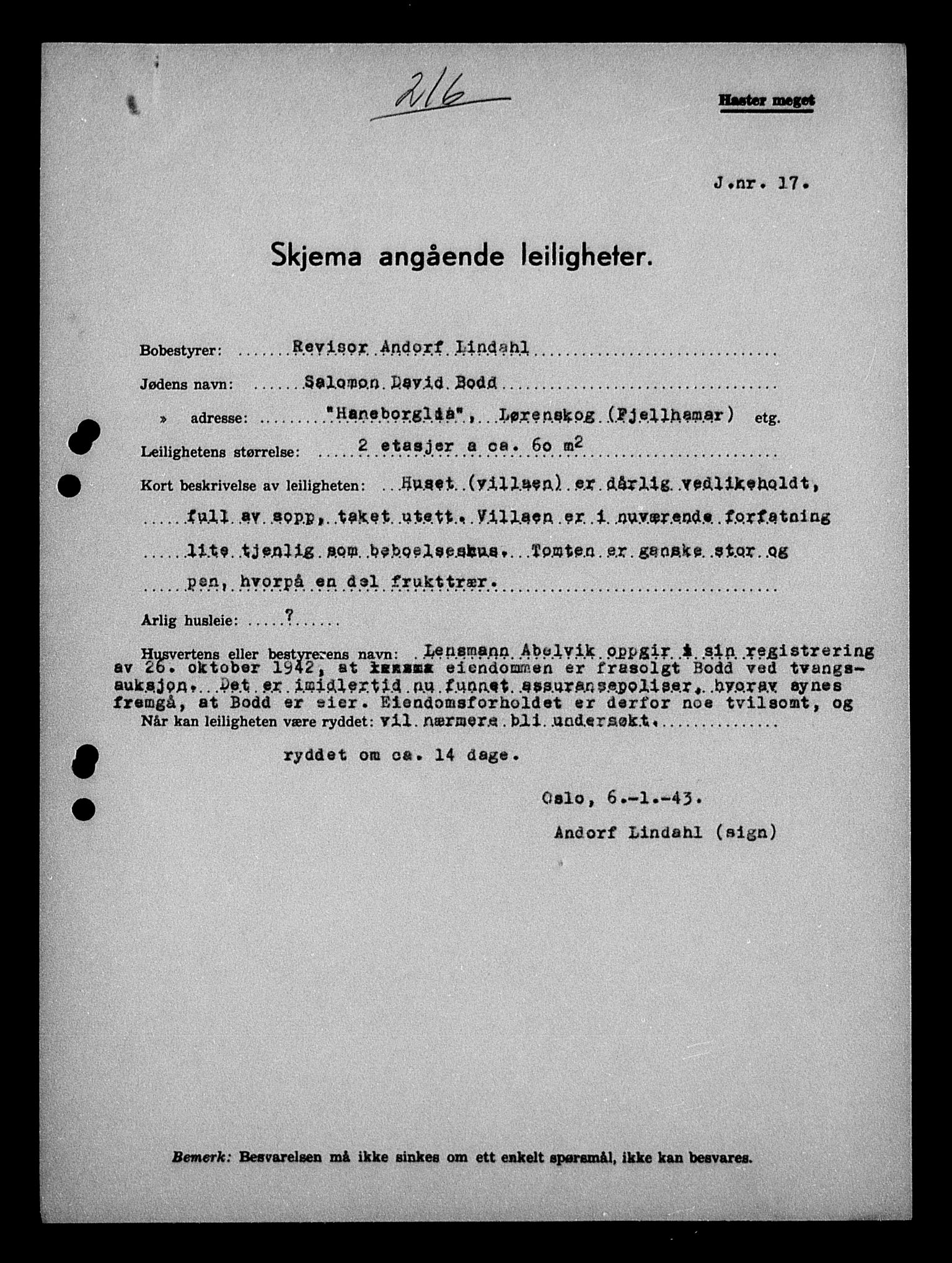 Justisdepartementet, Tilbakeføringskontoret for inndratte formuer, AV/RA-S-1564/H/Hc/Hcc/L0927: --, 1945-1947, p. 218