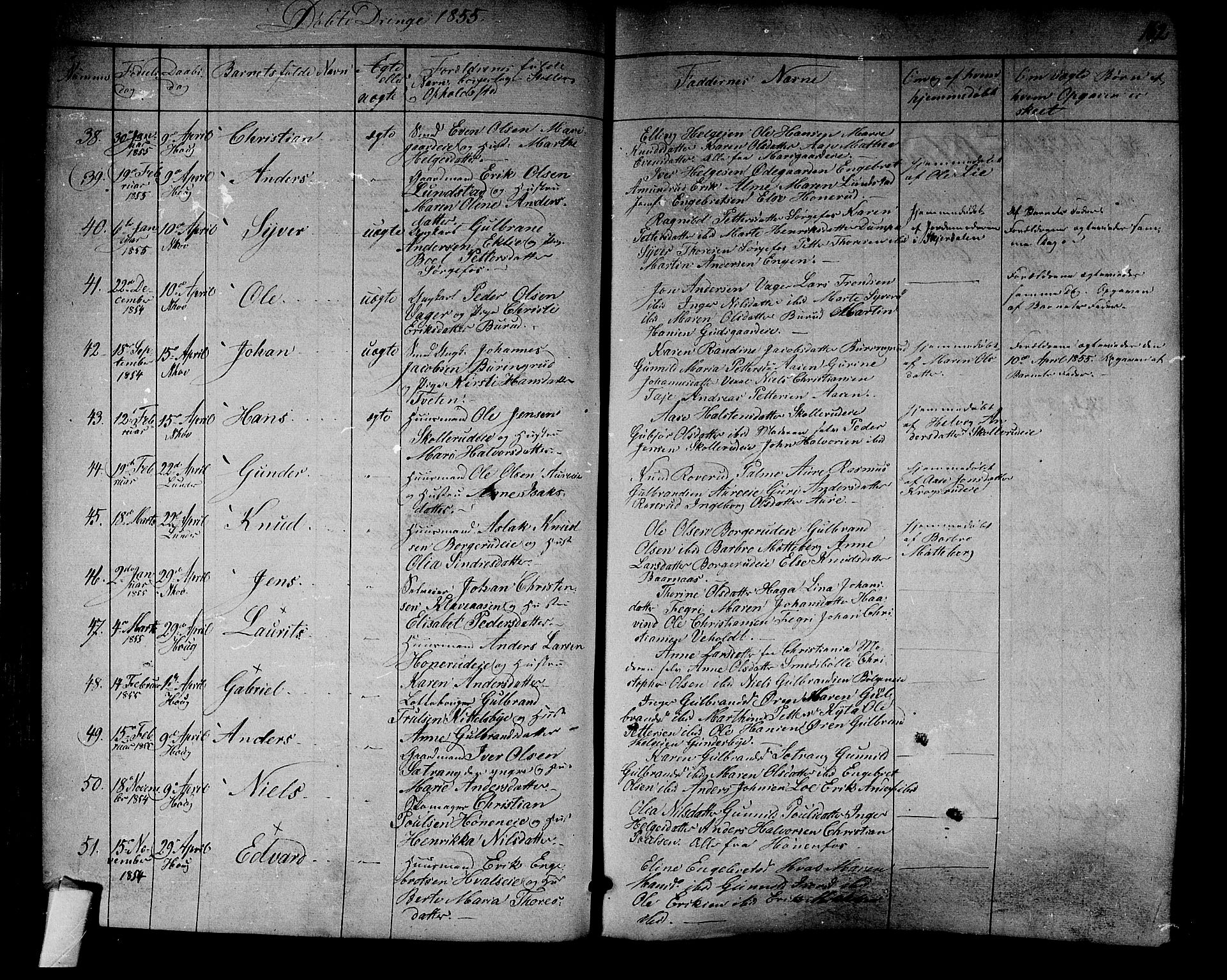 Norderhov kirkebøker, SAKO/A-237/F/Fa/L0011: Parish register (official) no. 11, 1847-1856, p. 162