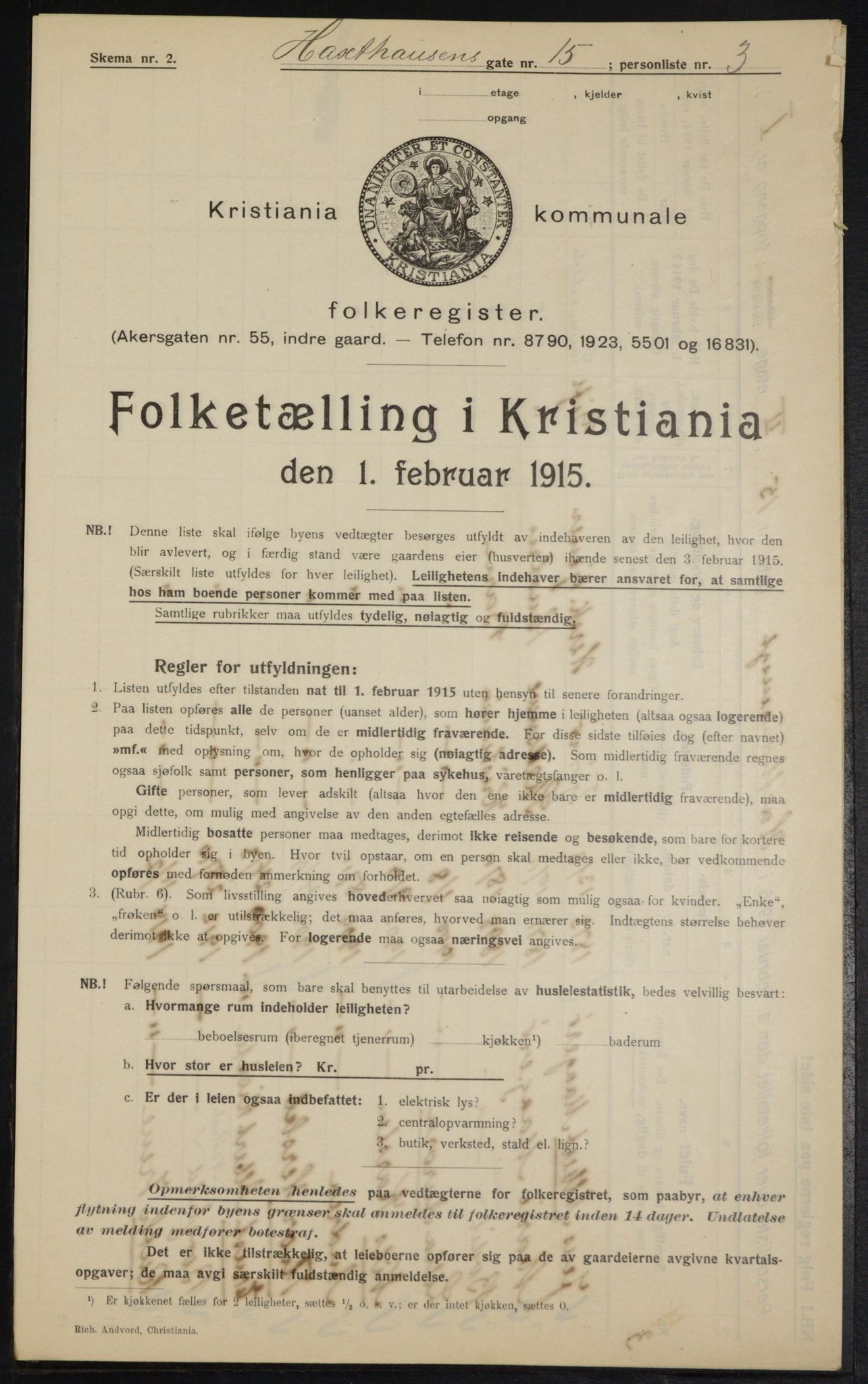 OBA, Municipal Census 1915 for Kristiania, 1915, p. 35281