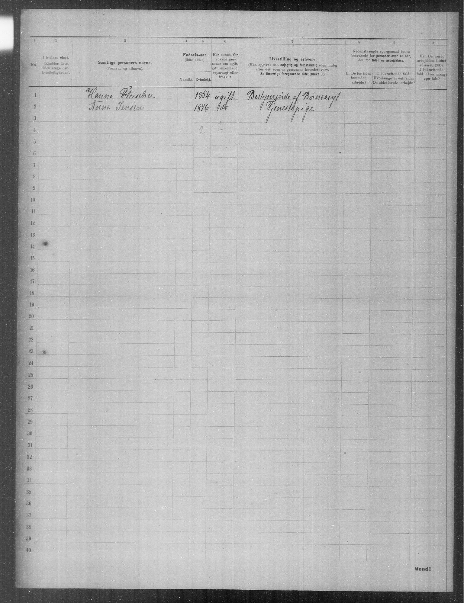 OBA, Municipal Census 1903 for Kristiania, 1903, p. 20662