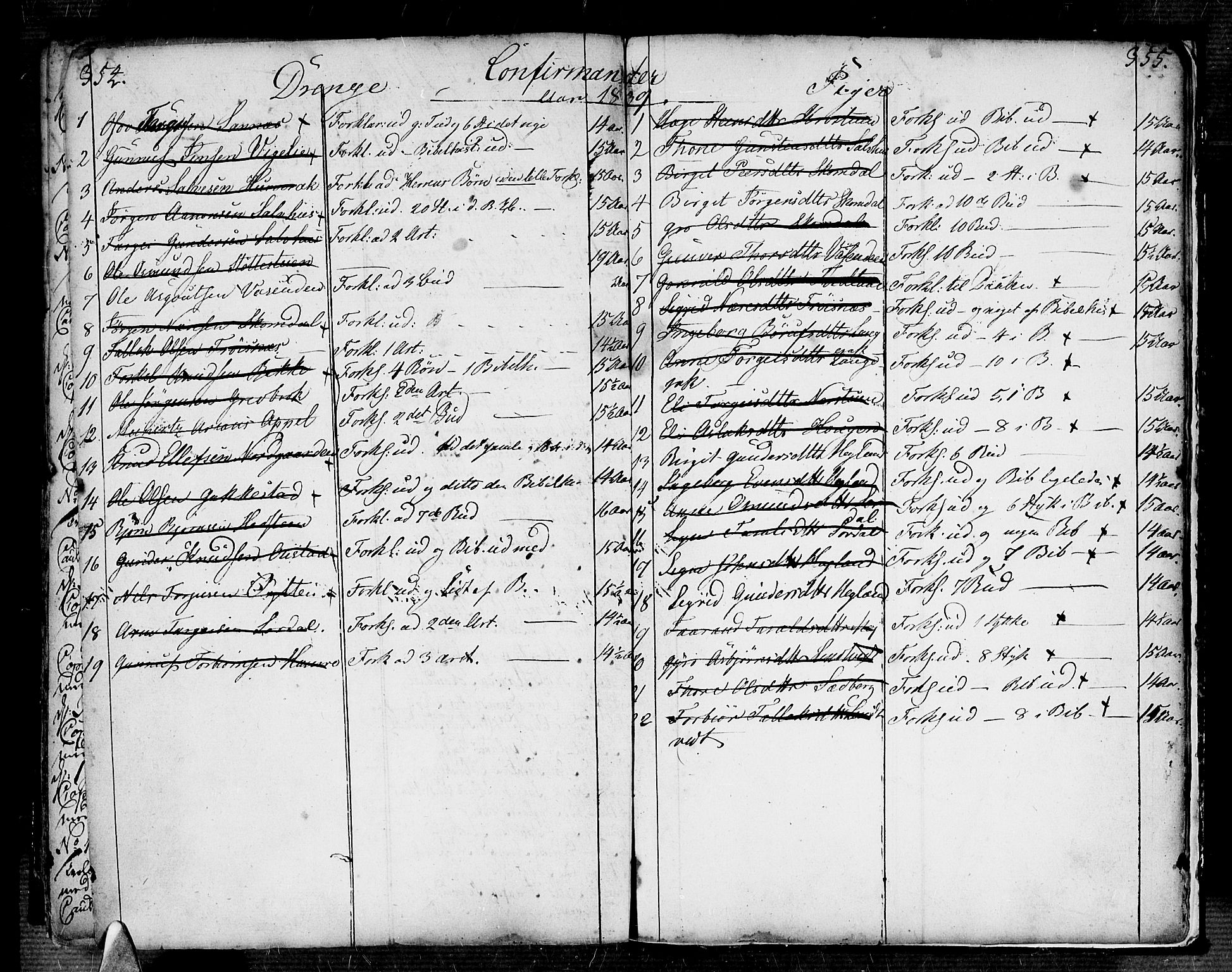 Bygland sokneprestkontor, AV/SAK-1111-0006/F/Fa/Fab/L0001: Parish register (official) no. A 1, 1725-1766, p. 354-355