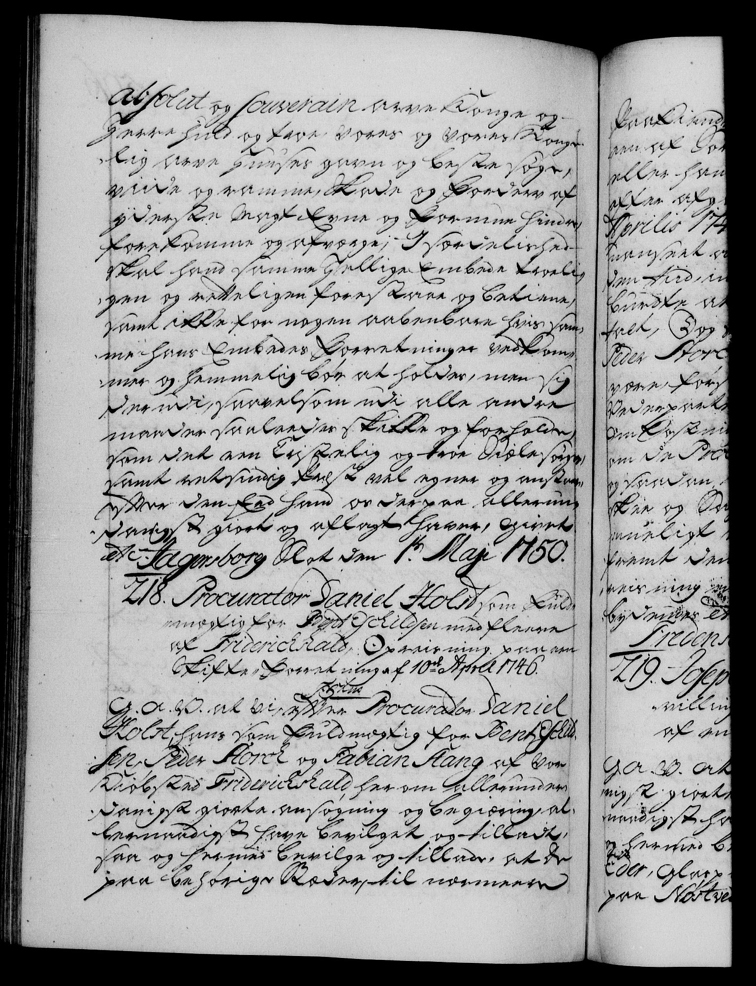 Danske Kanselli 1572-1799, AV/RA-EA-3023/F/Fc/Fca/Fcaa/L0036: Norske registre, 1749-1750, p. 506b