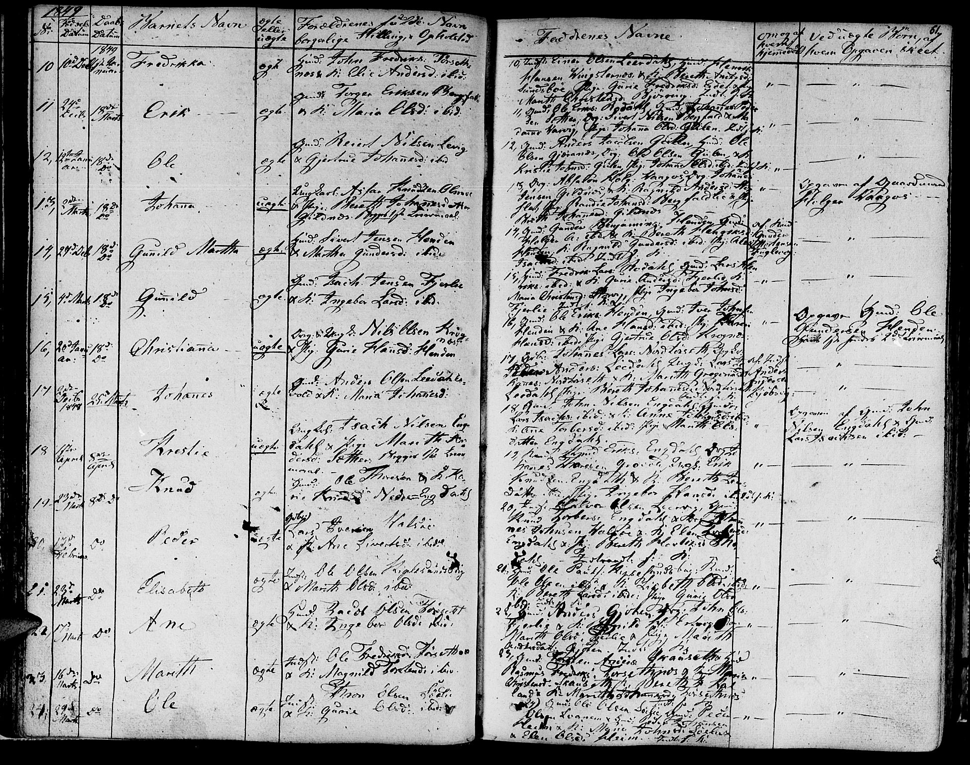 Ministerialprotokoller, klokkerbøker og fødselsregistre - Møre og Romsdal, AV/SAT-A-1454/578/L0904: Parish register (official) no. 578A03, 1836-1858, p. 61