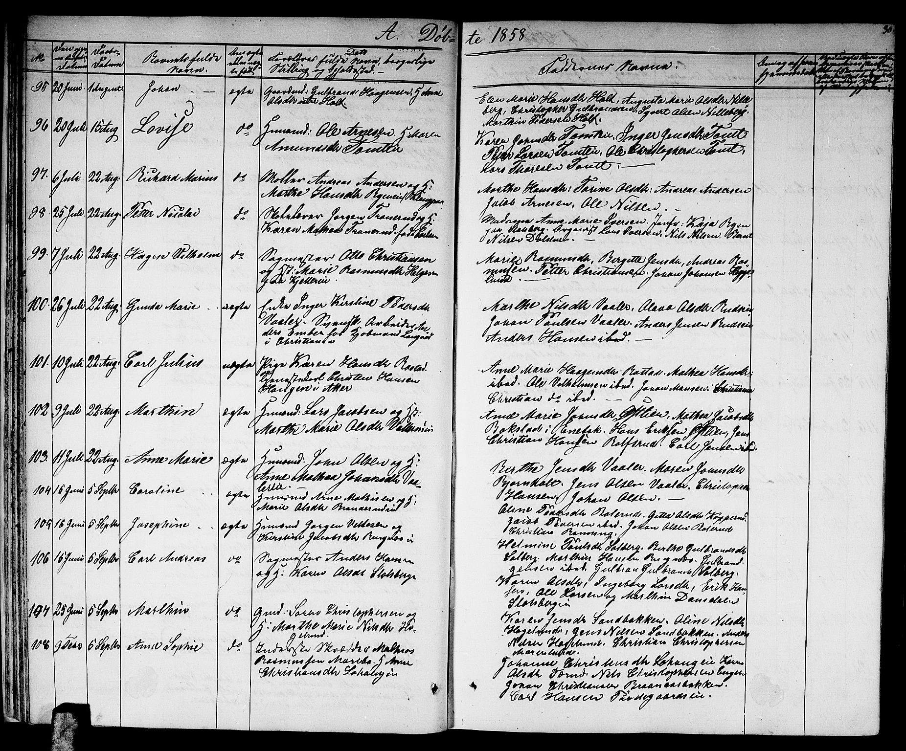 Skedsmo prestekontor Kirkebøker, AV/SAO-A-10033a/G/Ga/L0002: Parish register (copy) no. I 2, 1855-1872, p. 30