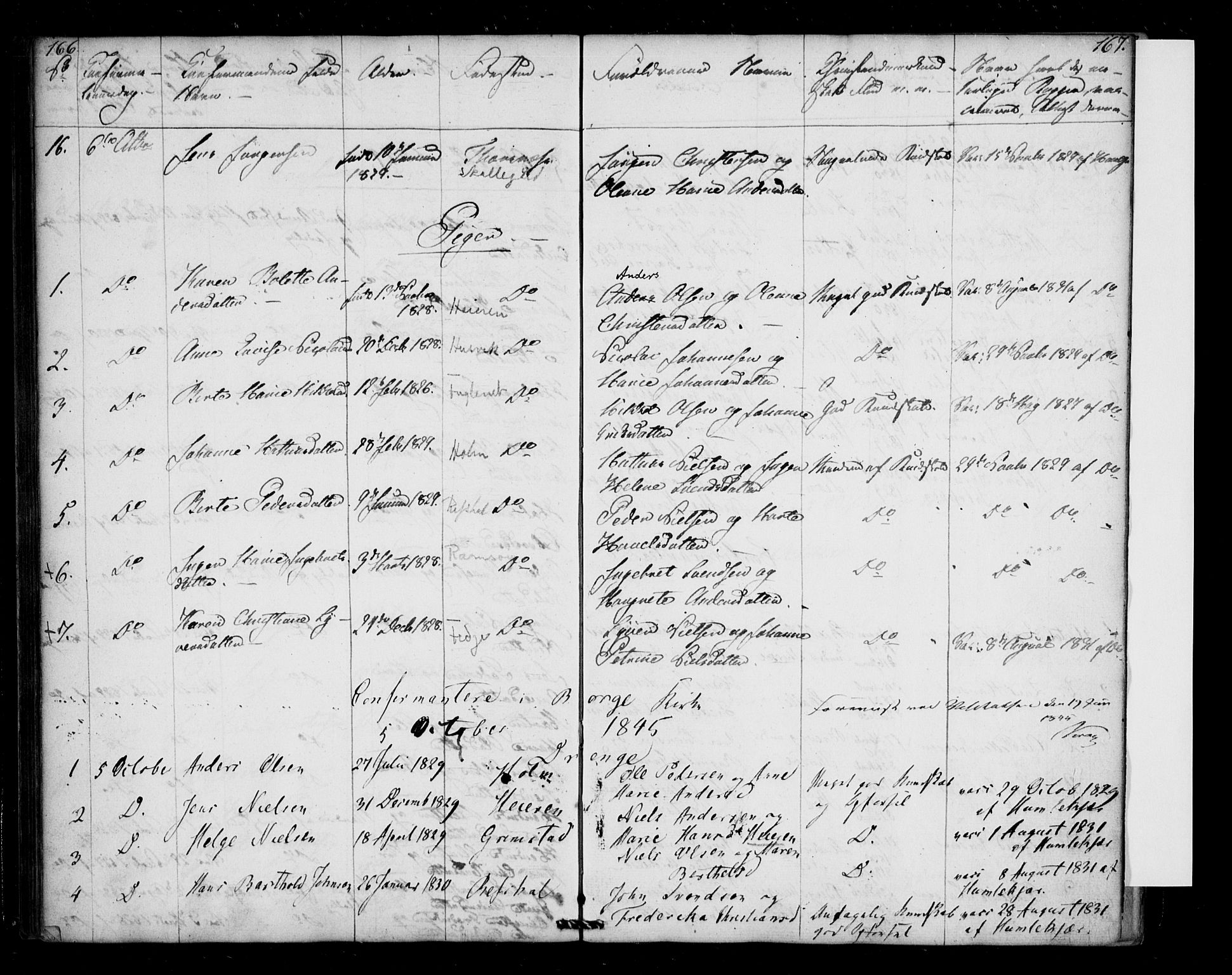 Borge prestekontor Kirkebøker, AV/SAO-A-10903/F/Fb/L0001: Parish register (official) no. II 1, 1836-1852, p. 166-167