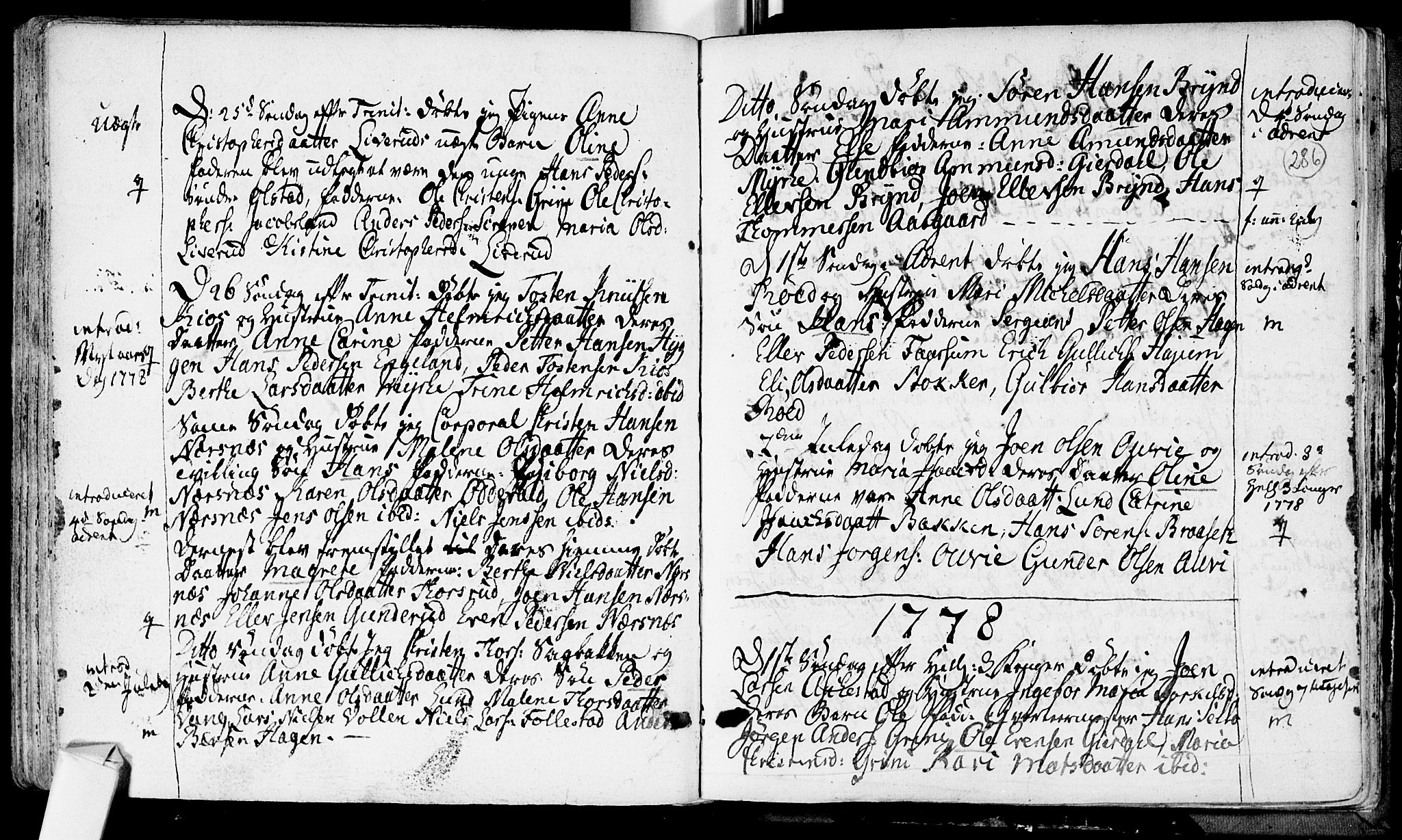 SAKO, Røyken kirkebøker, SAKO/A-241/F/Fa/L0002Parish register (official) no. 2, 1731-1782, p. 286
