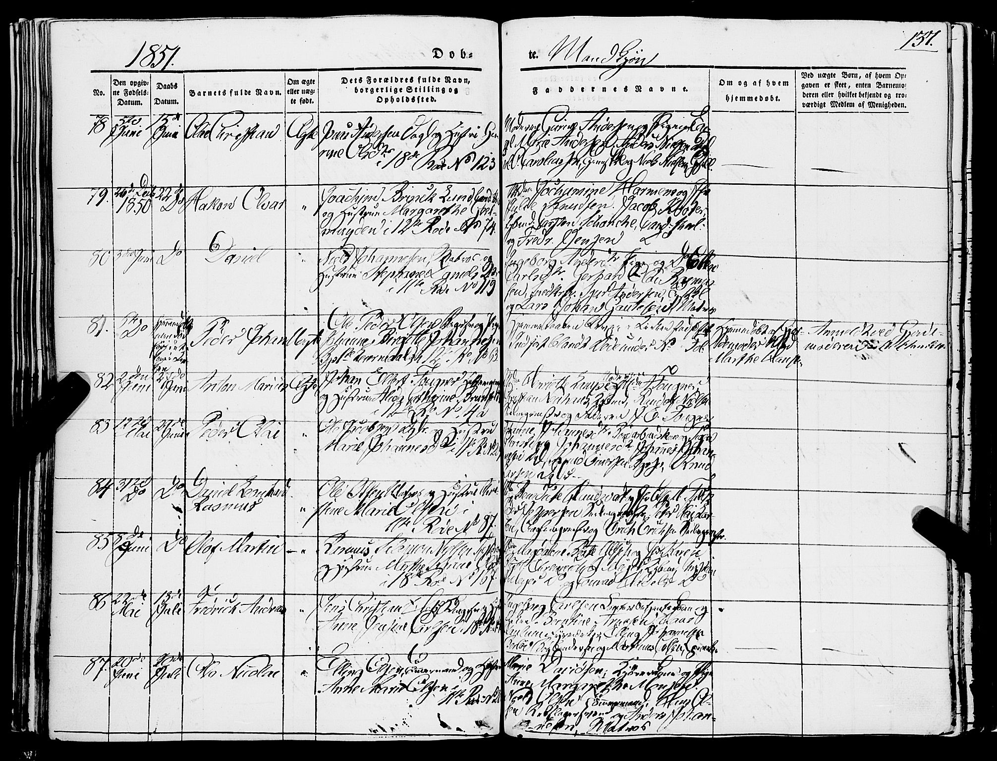 Domkirken sokneprestembete, SAB/A-74801/H/Haa/L0019: Parish register (official) no. B 2, 1841-1851, p. 137